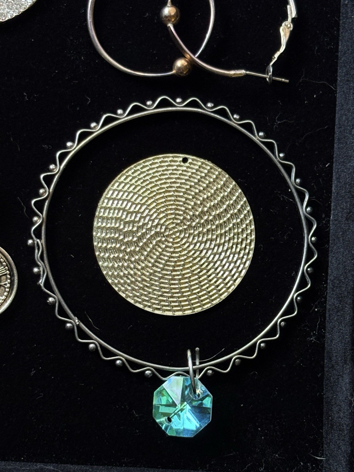 VTG Modern Mix Jewelry Lot Natural Stones Gold Tone Rhinestones All Wearable