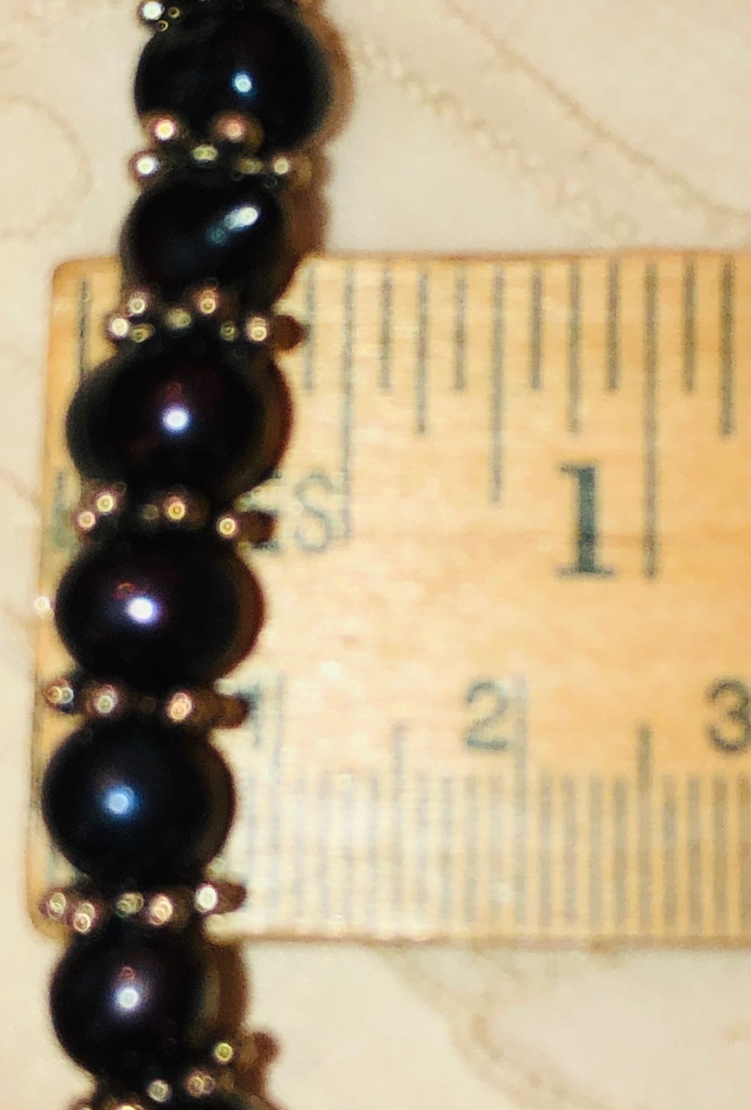 Black Dark Grey Peacock Pearl Necklace Bracelet Earrings Silver Vtg New Minte