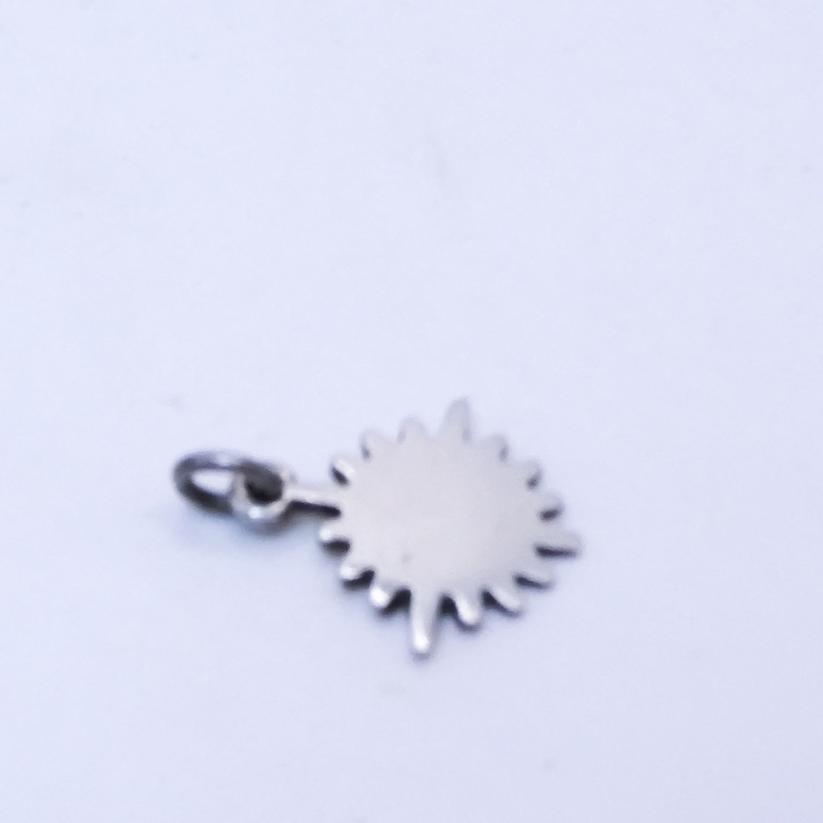 Sterling Silver 925 Blank Engravable Bracelet Charm .7″