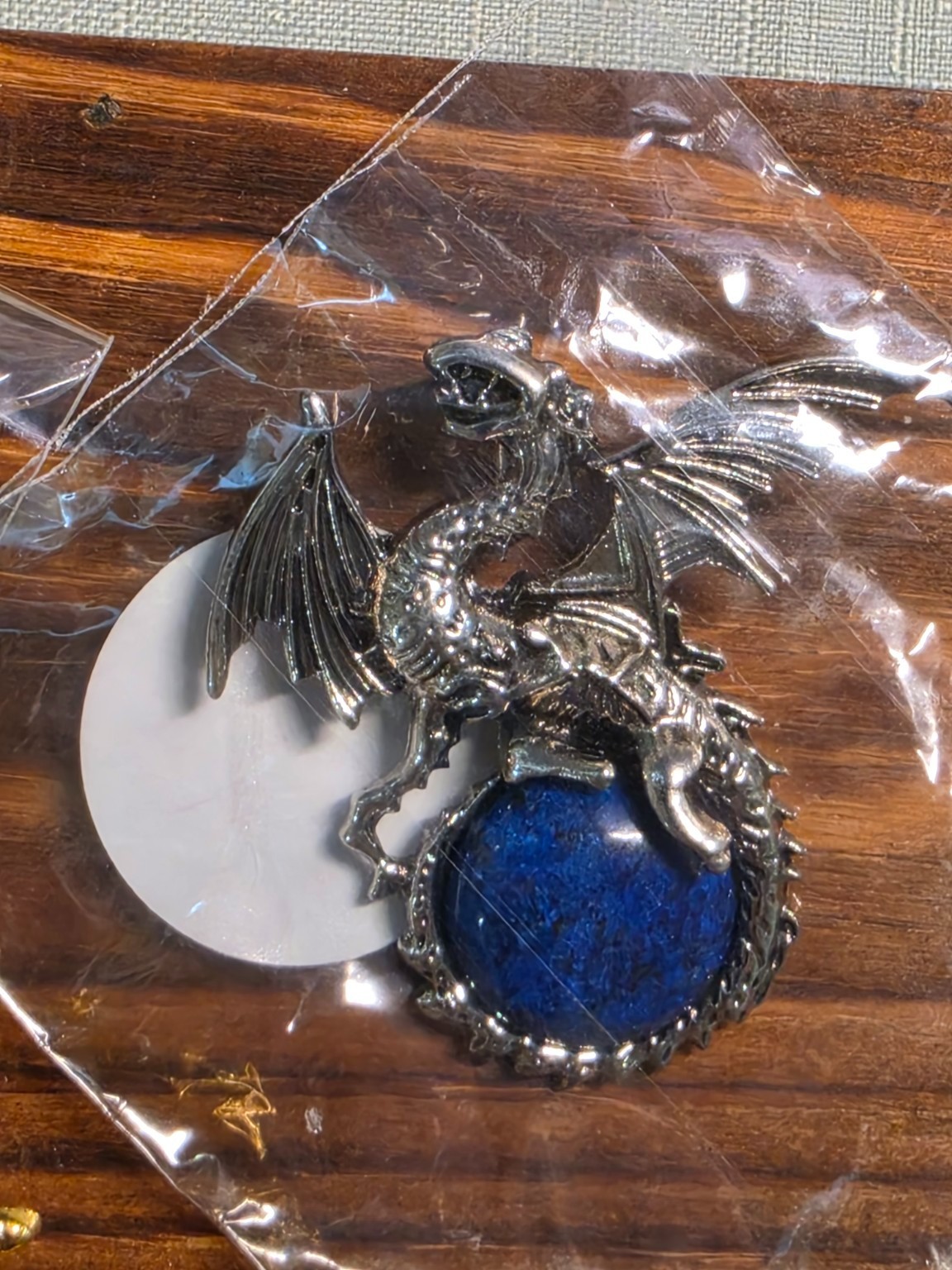 Dragon Jewelry Lot Brooch Pins & Pendant Fantasy Rhinestone Enamel Gold Tone New