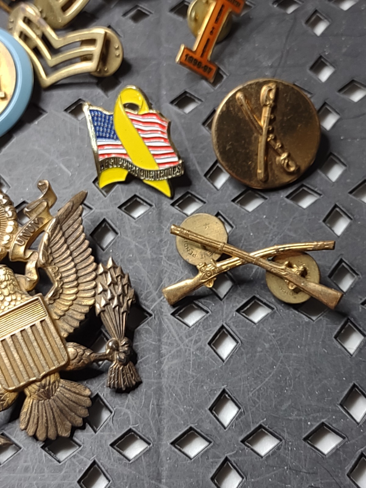 Lot Of Military Themed Pins Military Pin Lot DSTAC