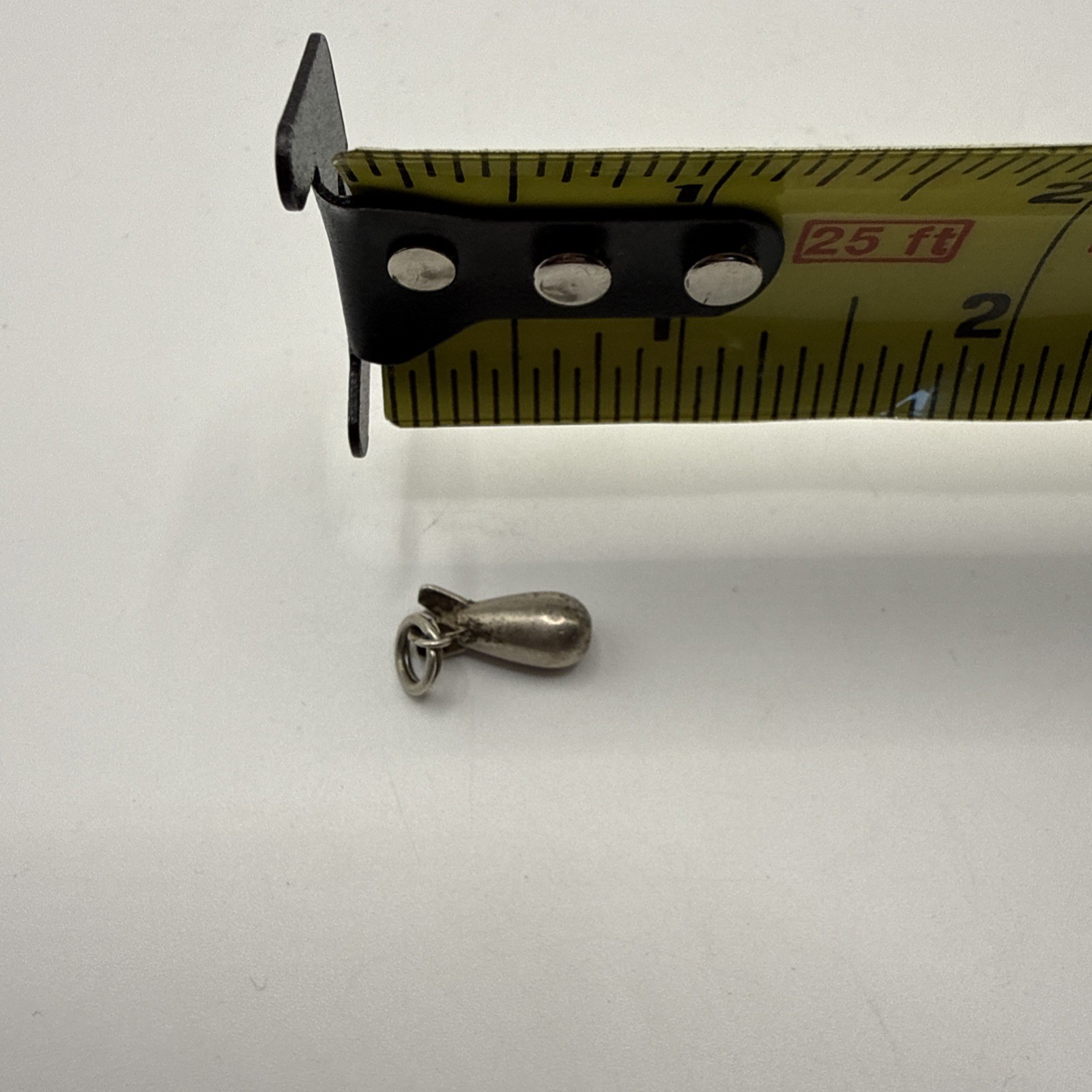 Vintage Sterling Silver WWII Military Bomb Missile Bracelet Charm Pendant