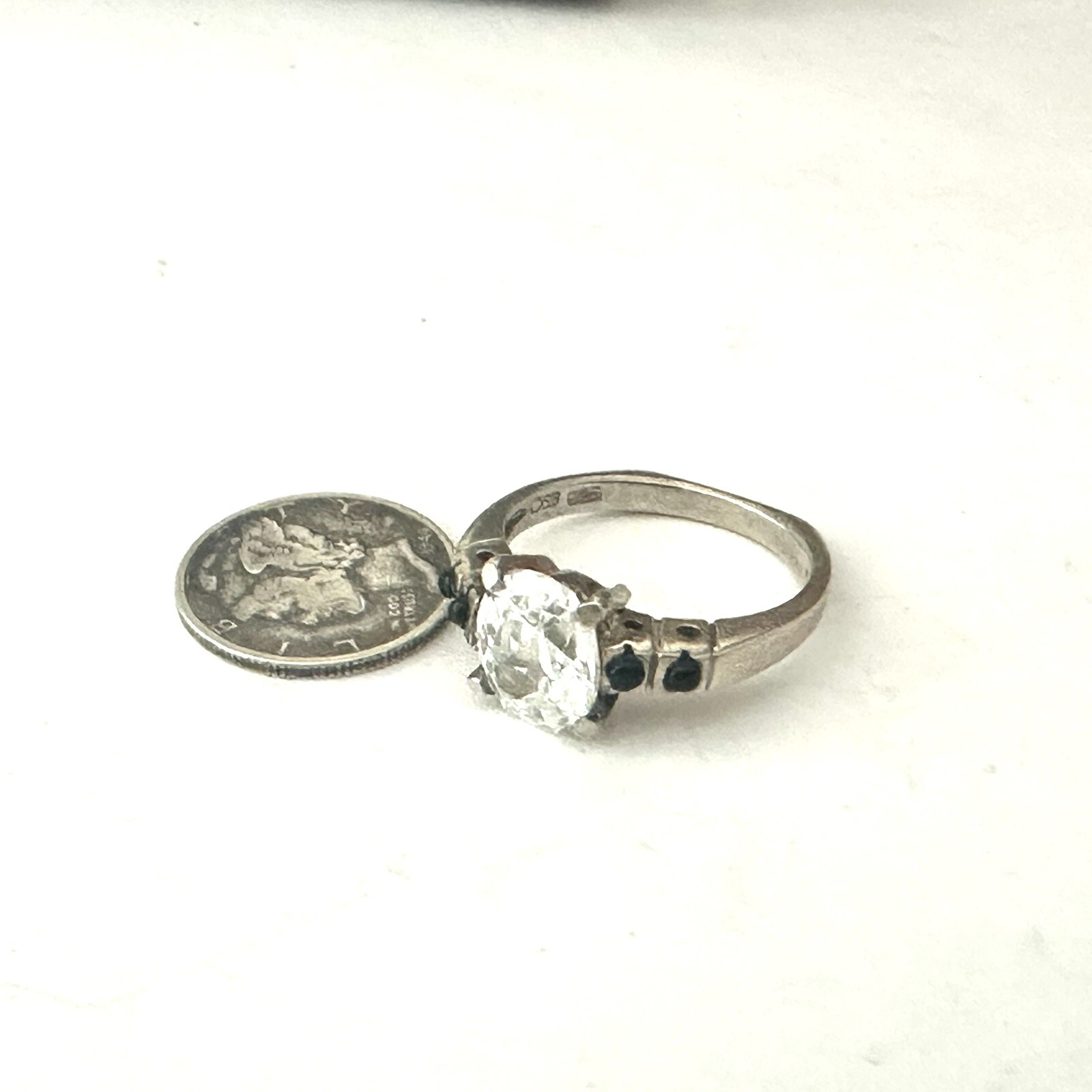 Sterling Silver 925 Wedding Band Designer CZ Bridal Engagement Band Ring