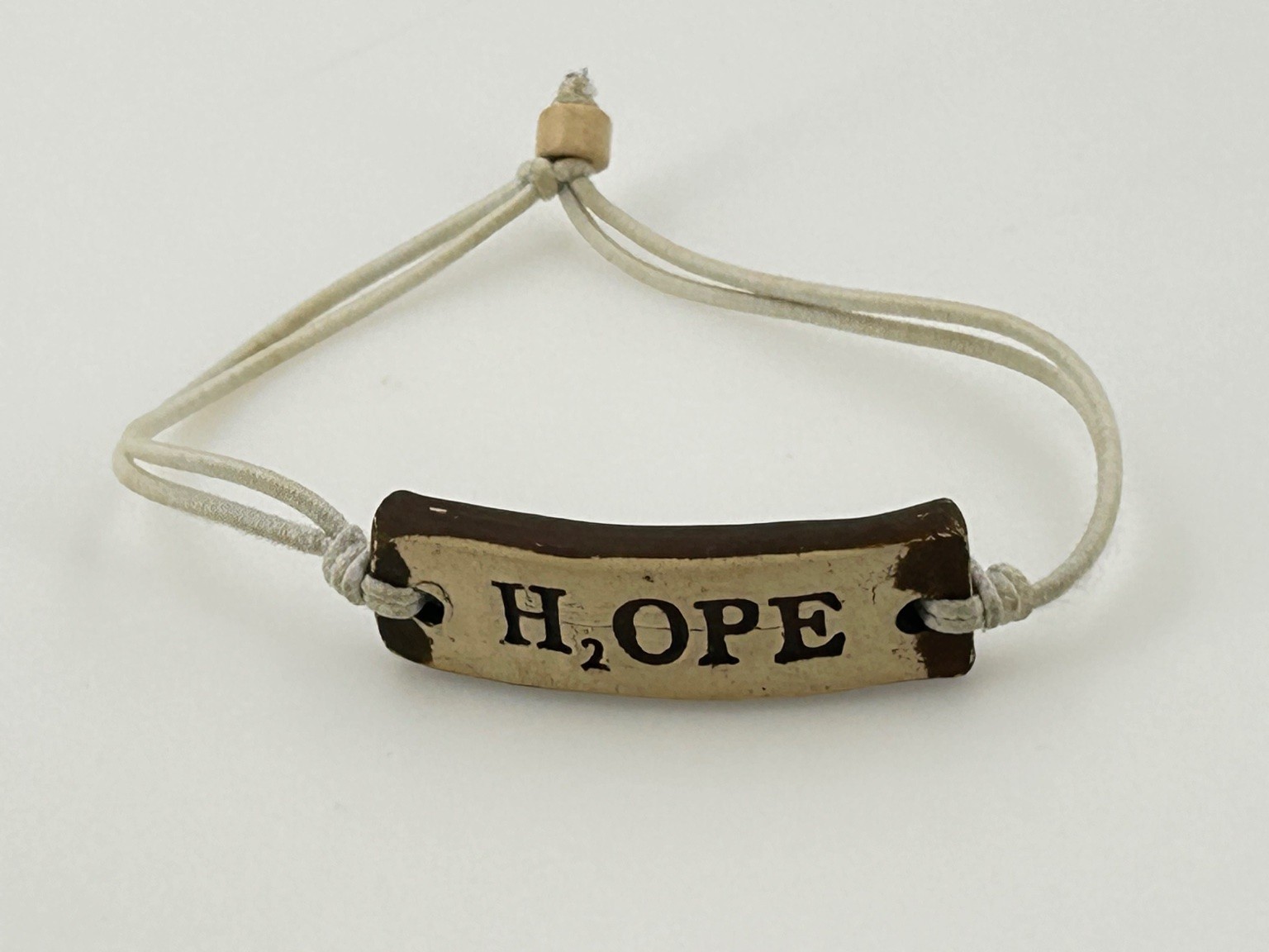 Mudlove Ceramic H2OPE and Mud Love Adjustable Bracelet