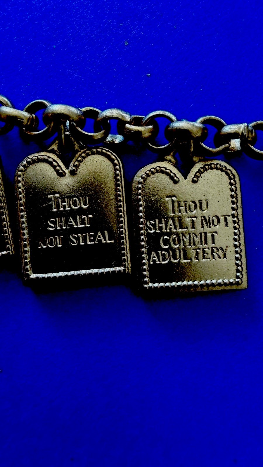 I am Edgar berebi and this my Never Worn 10 commandments Bracelet 1996