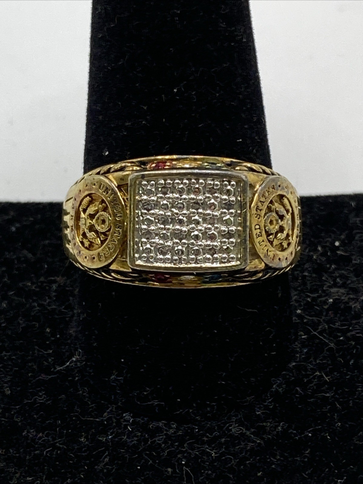 Vintage U.S. Army “Freedom Isn’t Free” Patriot Ring Sz11 10.3g