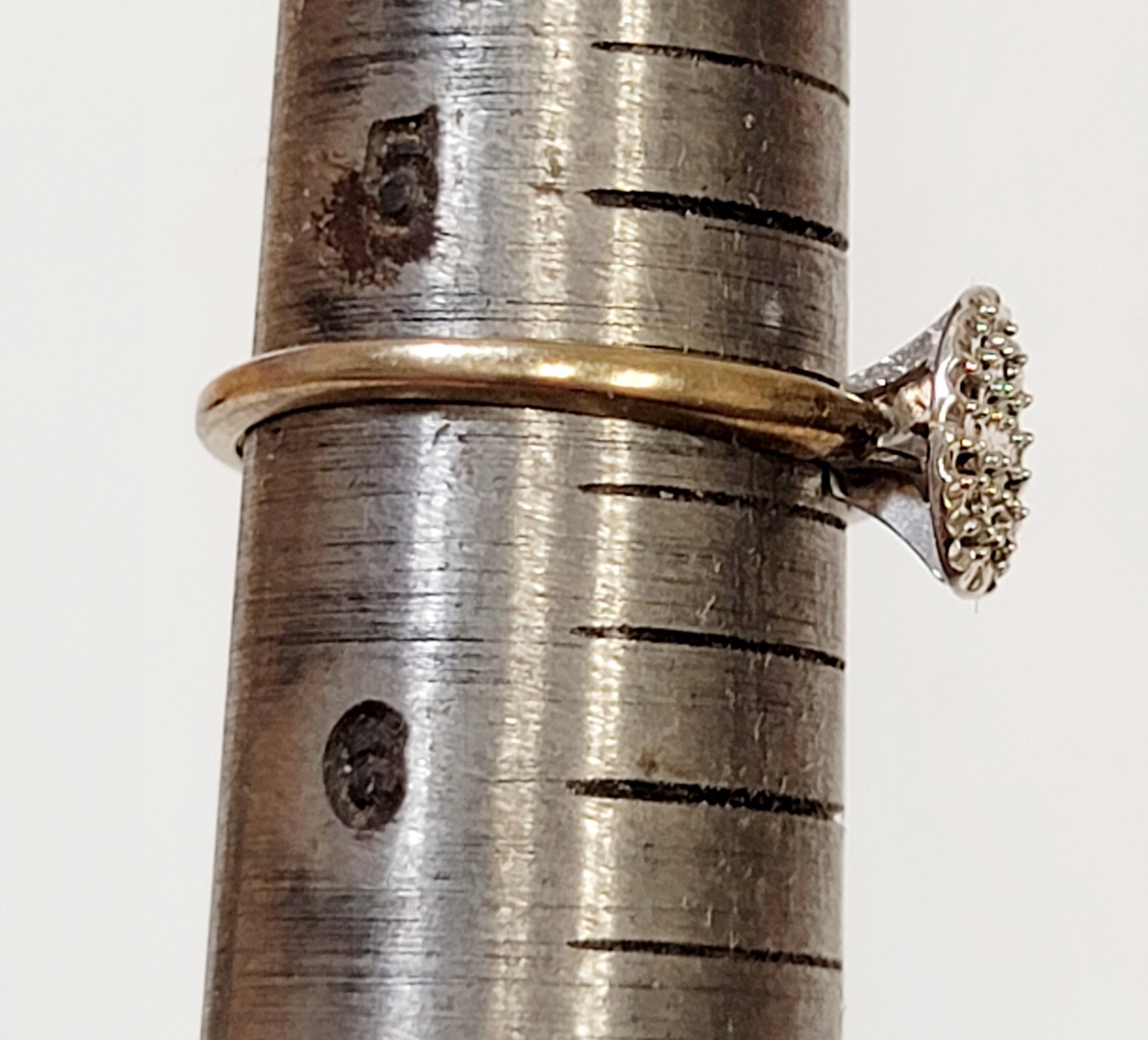 5 Vintage Brass Wedding Rings Salesman Samples No Stones Size 5.5 To 6.5