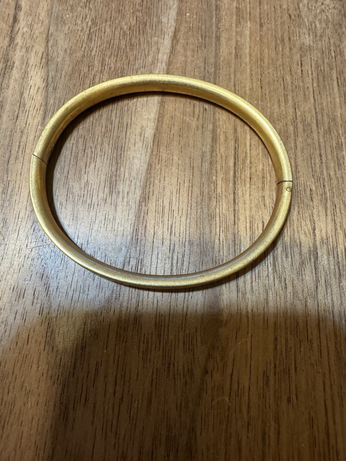 Vintage 1/20th 12K Yellow Gold Filled Floral Repousse 5 mm Bangle Bracelet~91 Gr