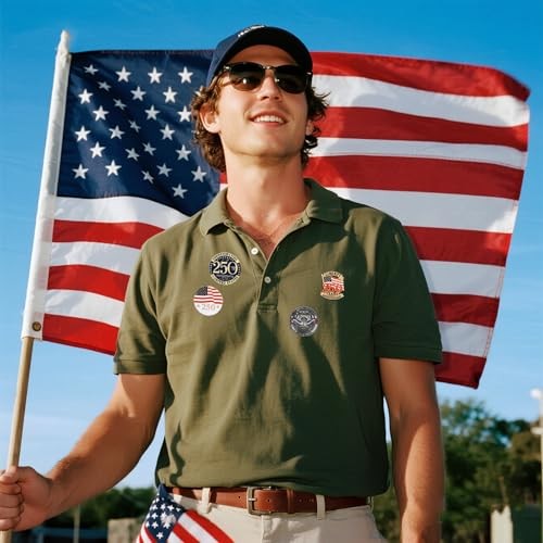 250th Anniversary USA Patriotic Lapel Pins – Commemorative American Birthday