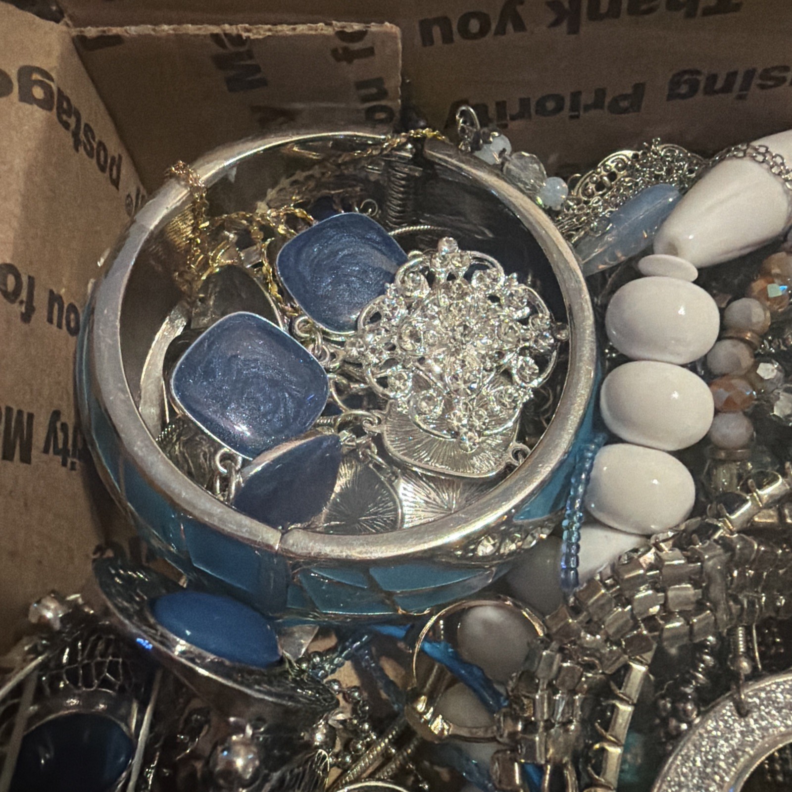 Vintage to Now Jewelry Lot, ALL WEARABLE Untested. No Broken. Box E8