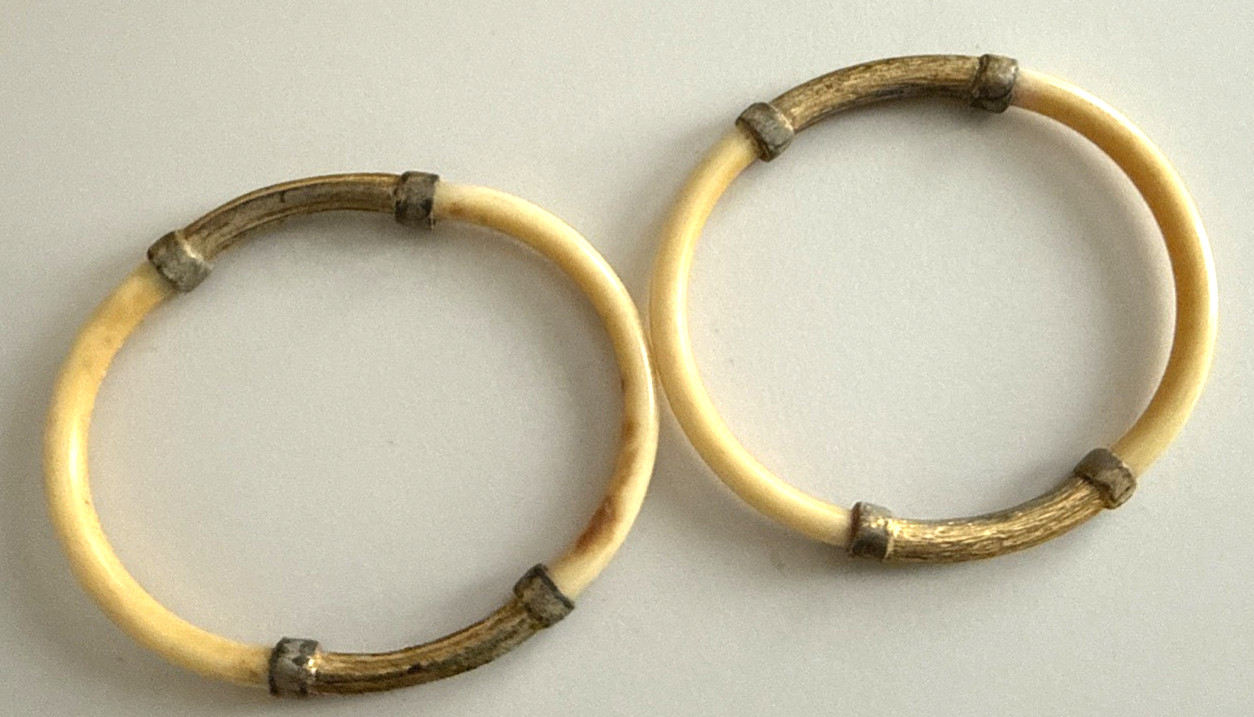 Vintage Celluloid W/GOLD TONE METAL, SOME TARNISHING SEE PICS SET 2