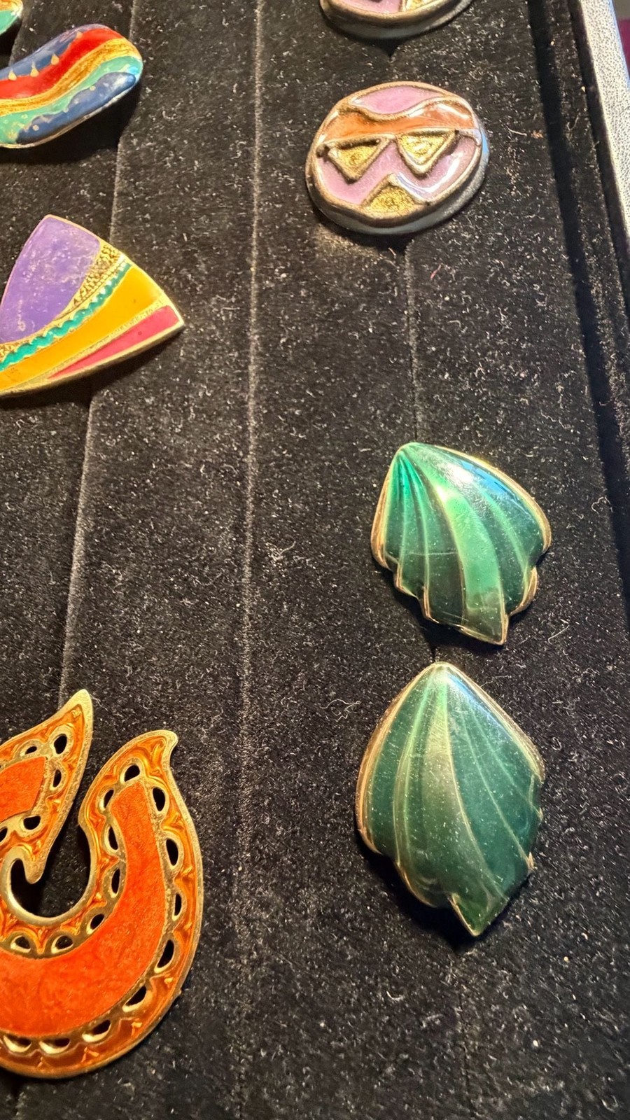 Vintage 1980s-1990s Assorted Statement Earring Collection (Lot of 7 Pairs)
