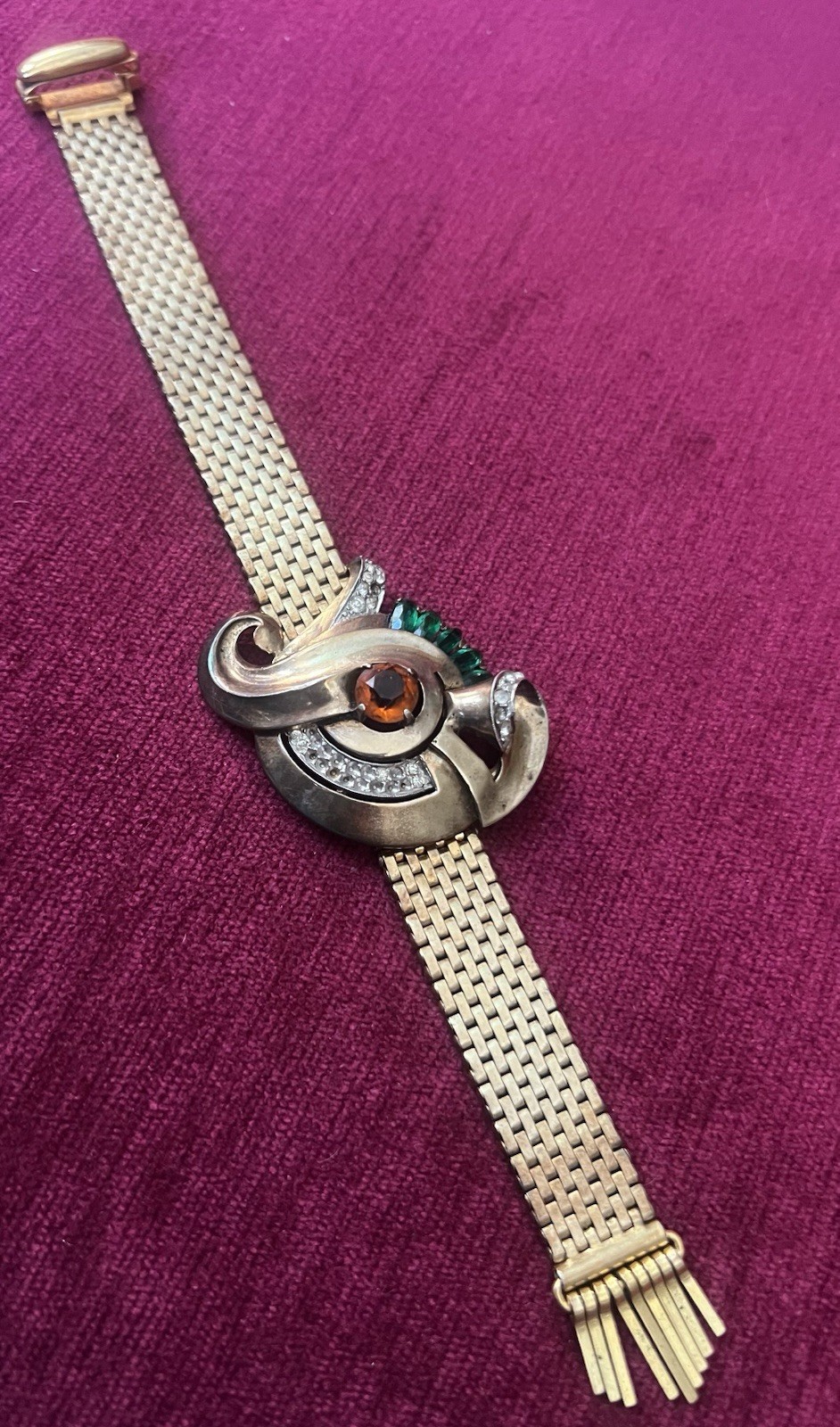 RETRO DECO KREISLER SIGNED RETRO DECO MESH BRACELET
