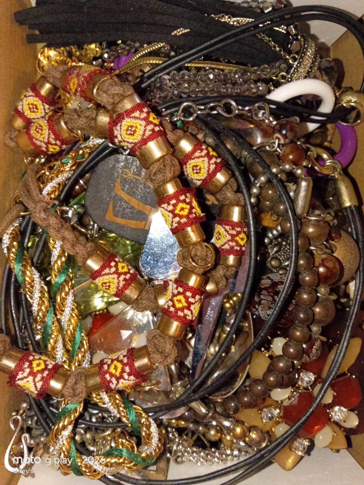FREE SHIP Jewelry Lot Over 1 LB Pound VTG NEW Retro Y2K MCM Fashion Mystery Mix