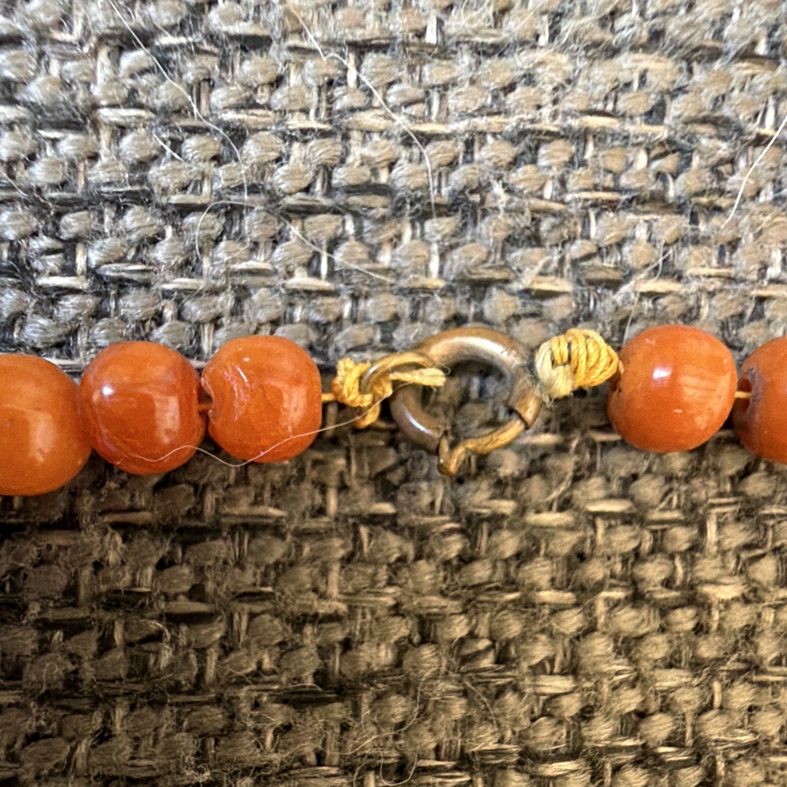 Antique Baltic Amber Necklace Egg Yolk Butterscotch Graduated Beads 10g Pre-1920