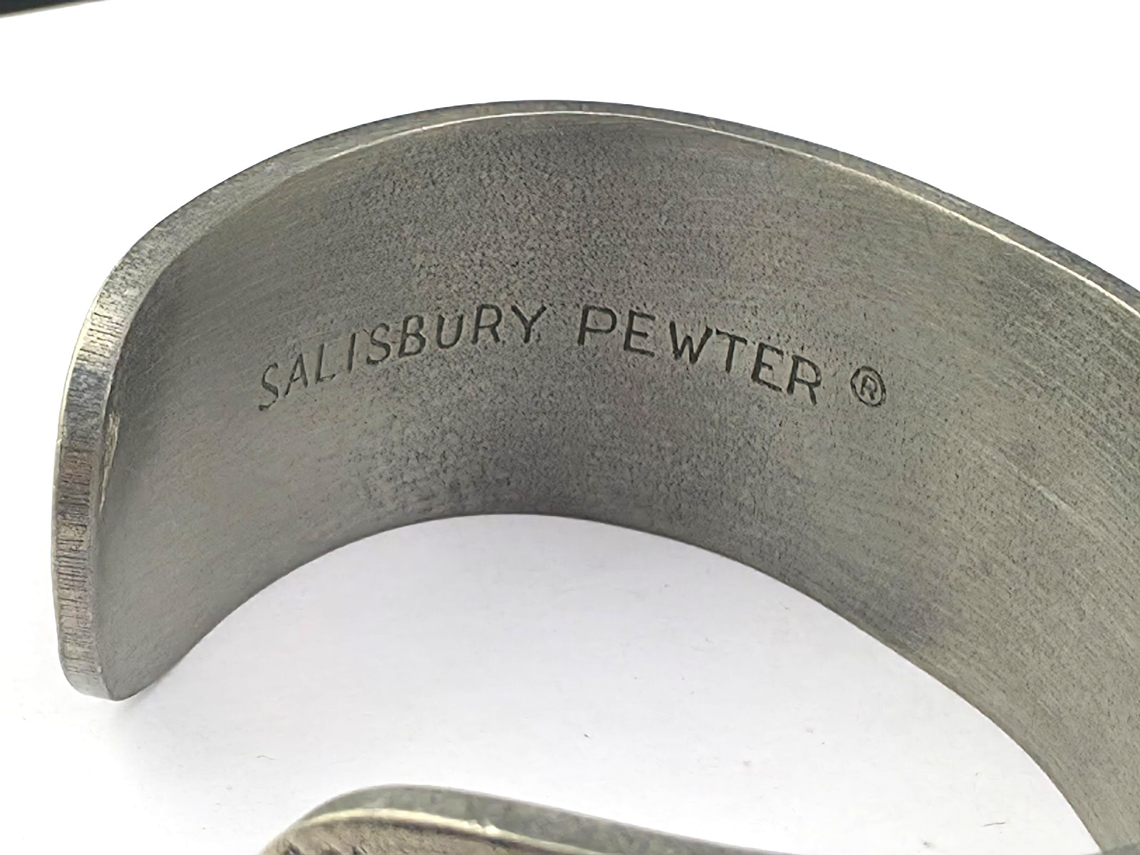 Chunky Vintage Salisbury Pewter September Birthday Daisy Flower 7″ Bracelet