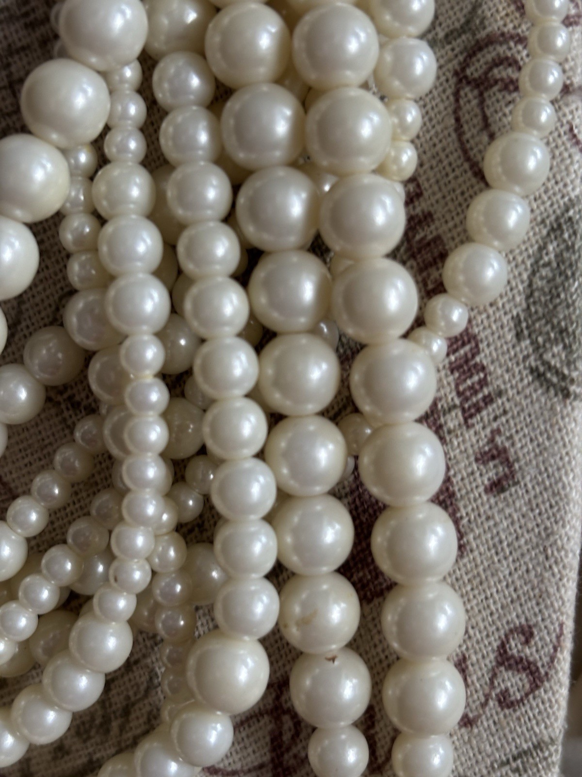 Vintage Pearl And Amber Costume Jewelry By Chico’s Excellent Statement