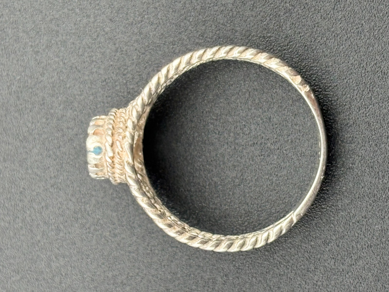 925 Sterling Silver Vintage Sky & Swiss Blue Topaz Designer Rings Sz. 8 & 8.5
