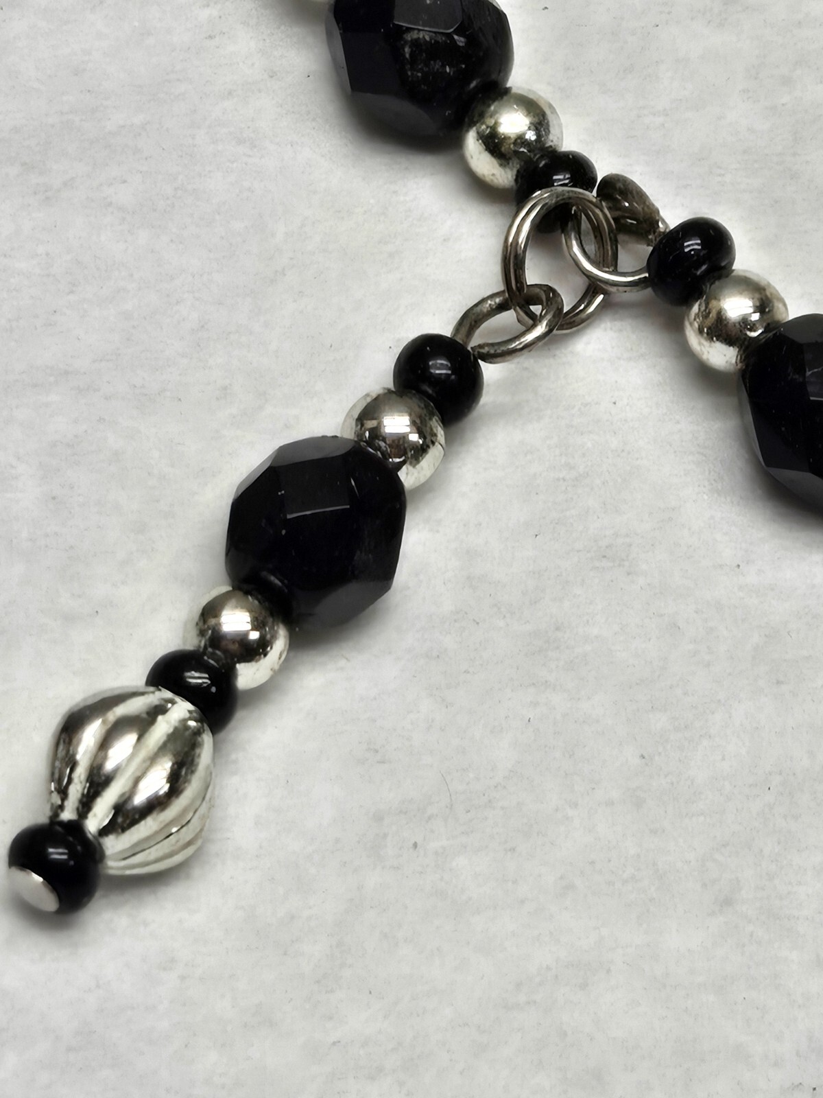 Art Deco Rhinestone Earrings, Necklace & bracelet Set Black Clear