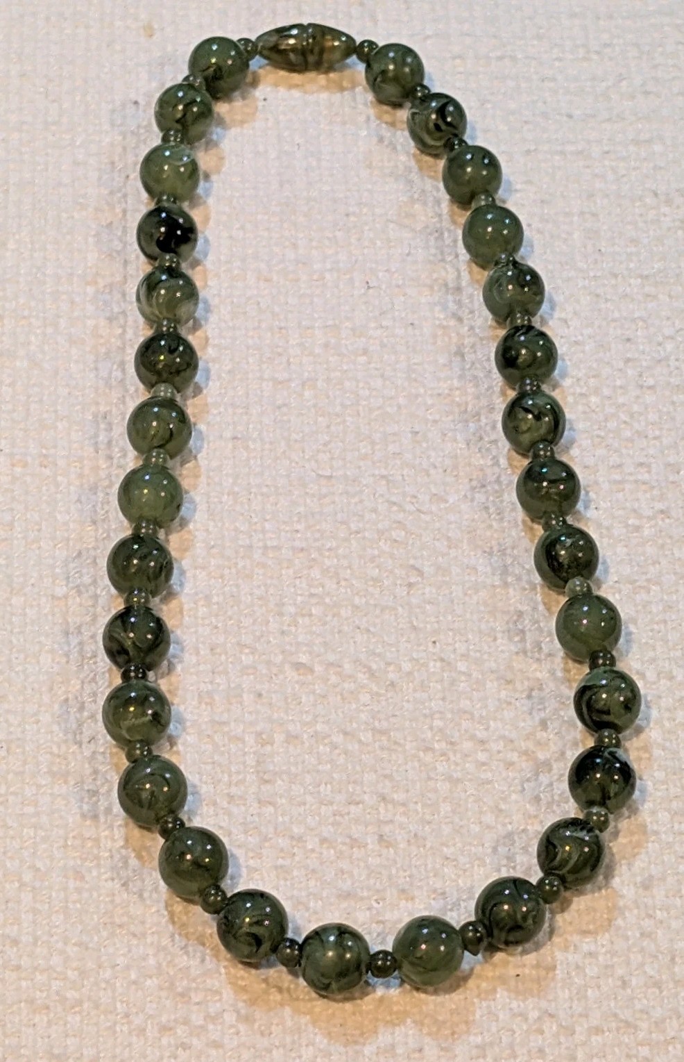 Vintage Bead Necklaces Marked Japan & Hong Kong, Lot Of 3