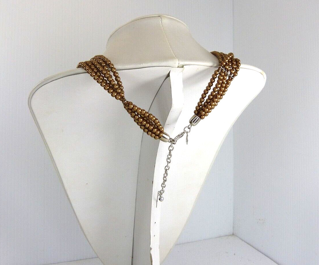 Vintage Joan Rivers Starlet Necklace Copper Bronze Color Statement Necklace