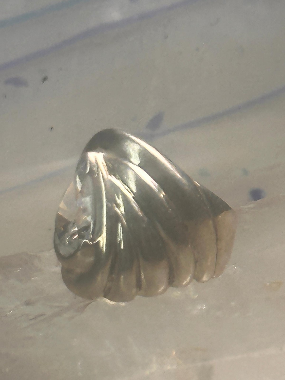 Vintage cz ring cigar band cocktail pinky size 4.75 Sterling silver women