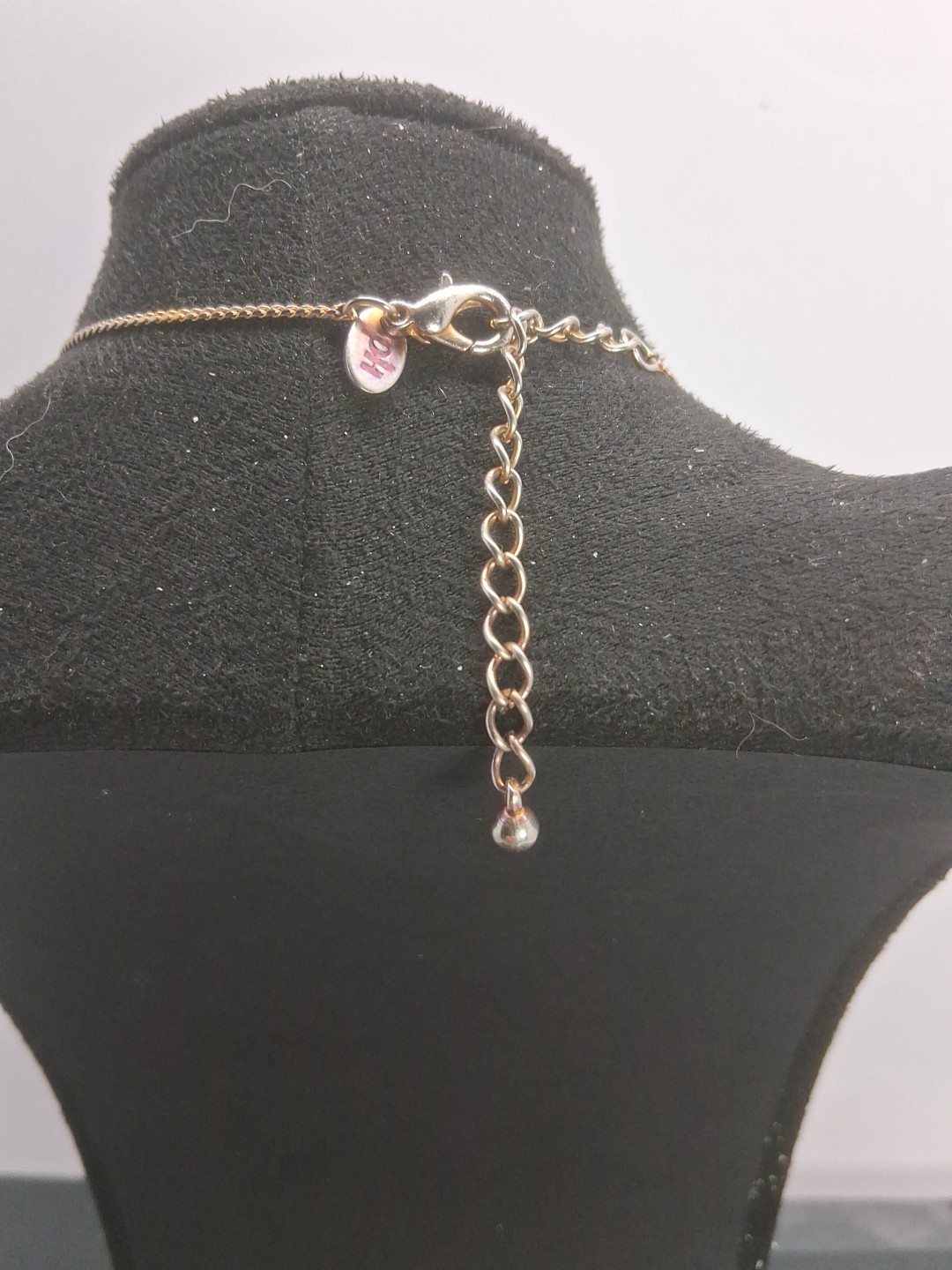 Vintage Silver and Rose Gold Tone Mixed Metal Beaded Necklace with Bar Stations