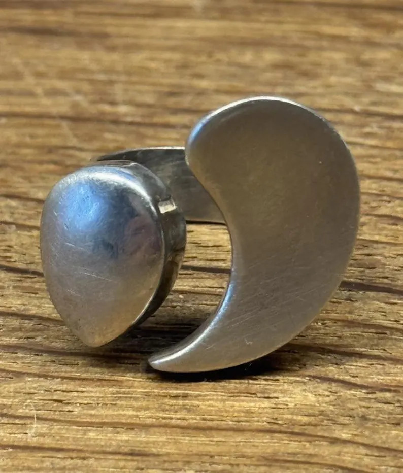 vintage artisan ring sterling silver 925