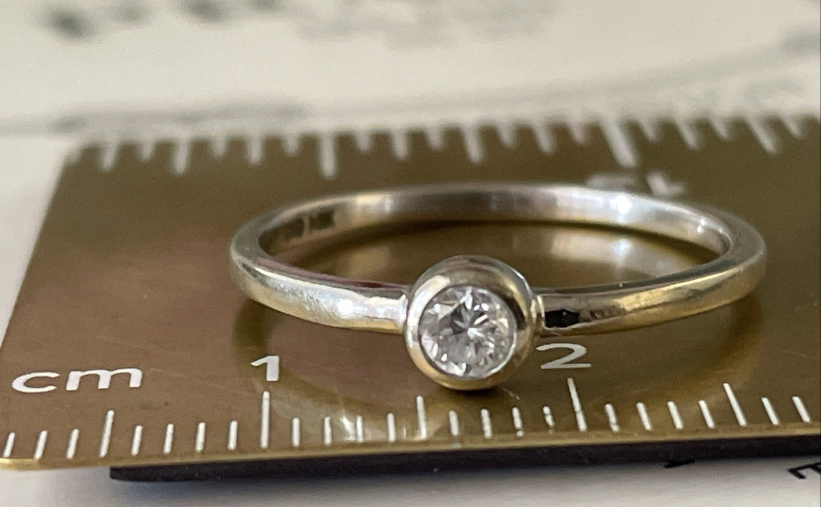 Simple Stackable Petite 14K Gold CID Clyde Duneier Ring Sz 6.5 and 1.38 g