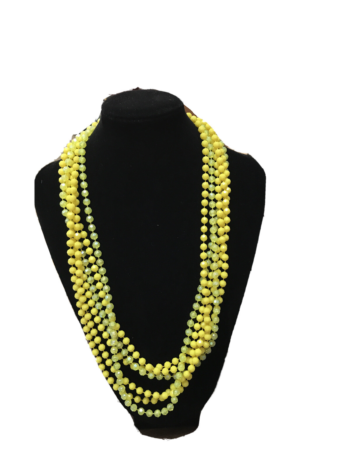 VINTAGE JAPAN HONG KONG LUCITE BRIGHT COLORED MULTI STRAND FLAPPER NECKLACE LOT