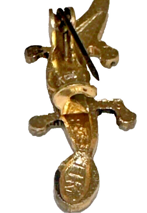 Vintage Small Bronze Color Lizard/Gecko Brooch, 2″ Long, preowned
