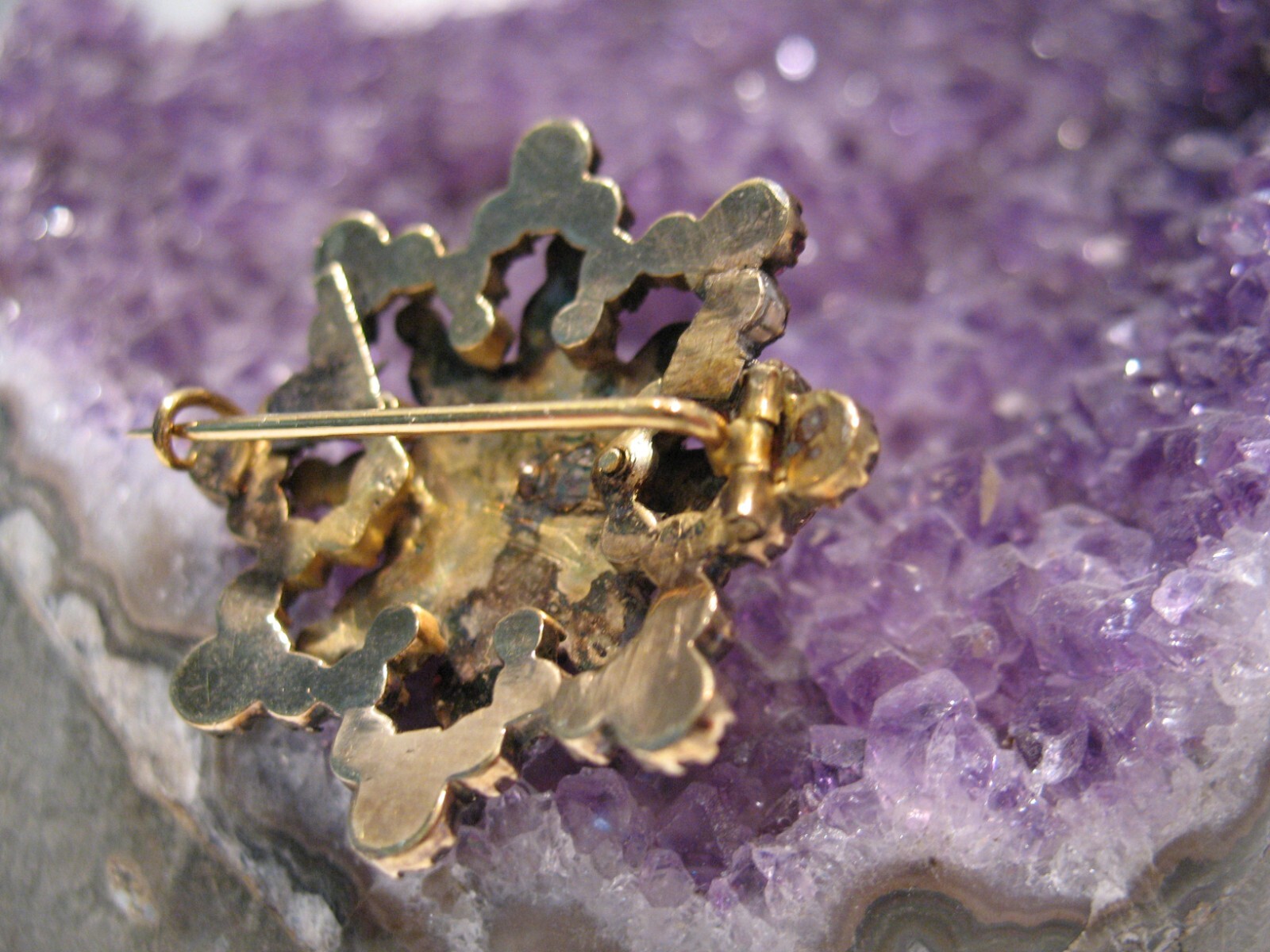 Victorian 1890’s Garnet Star Pin/Brooch