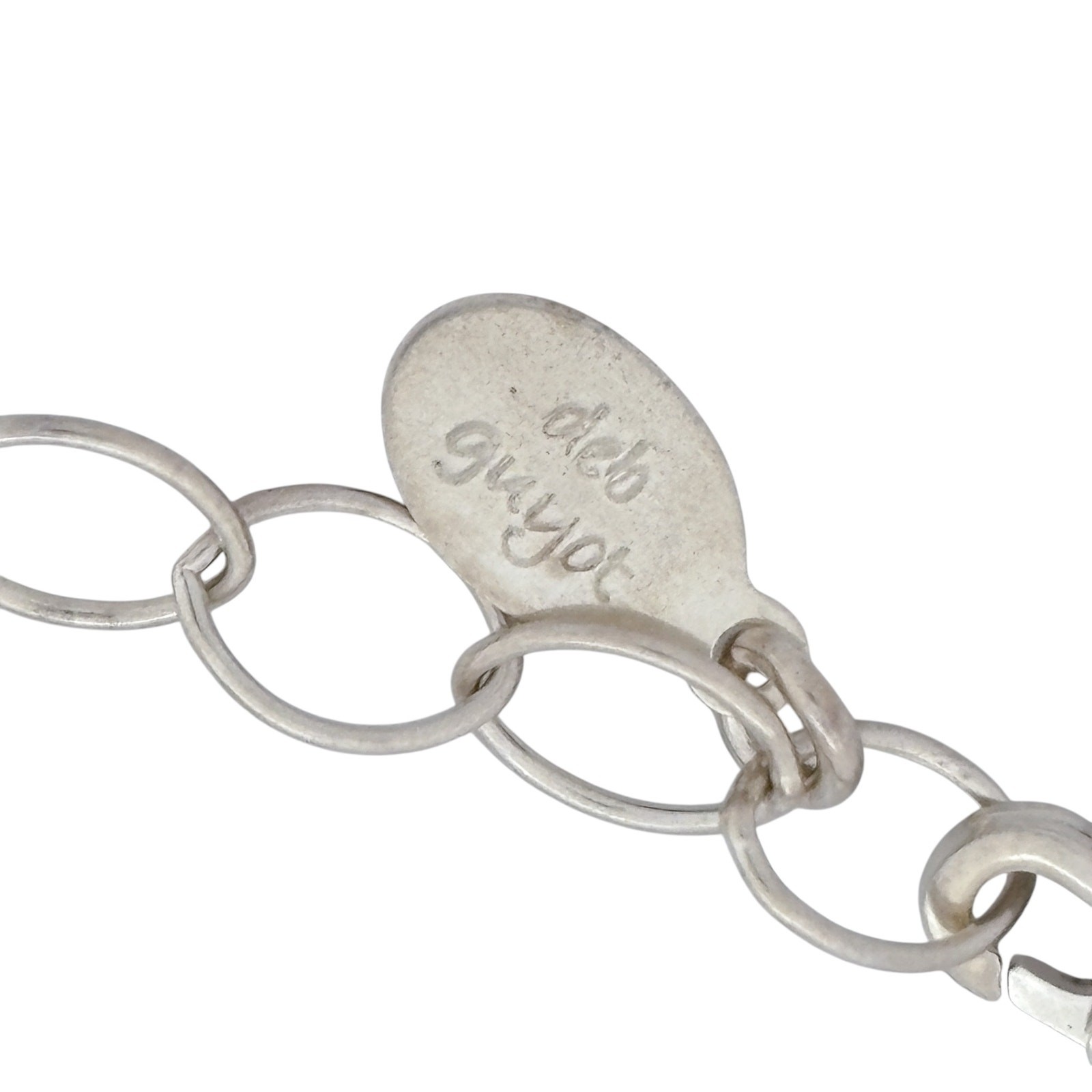 Deb Guyot Sterling Silver 925 Herkimer Quartz Crystal Bar Necklace | 16″-18″