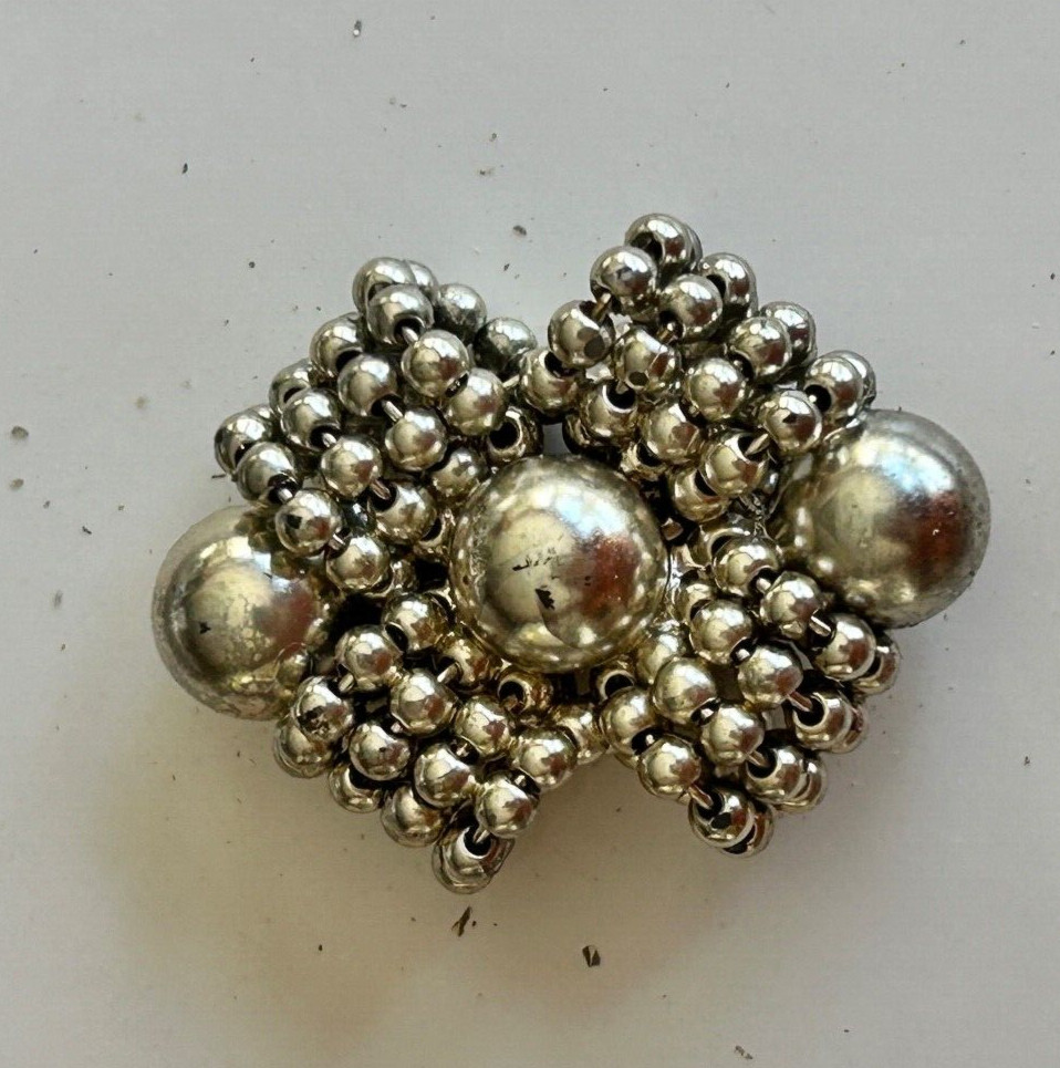 Vintage 1950’s Silver Seed Bead Any Occasion Brooch / Pin (LOT OF 11)