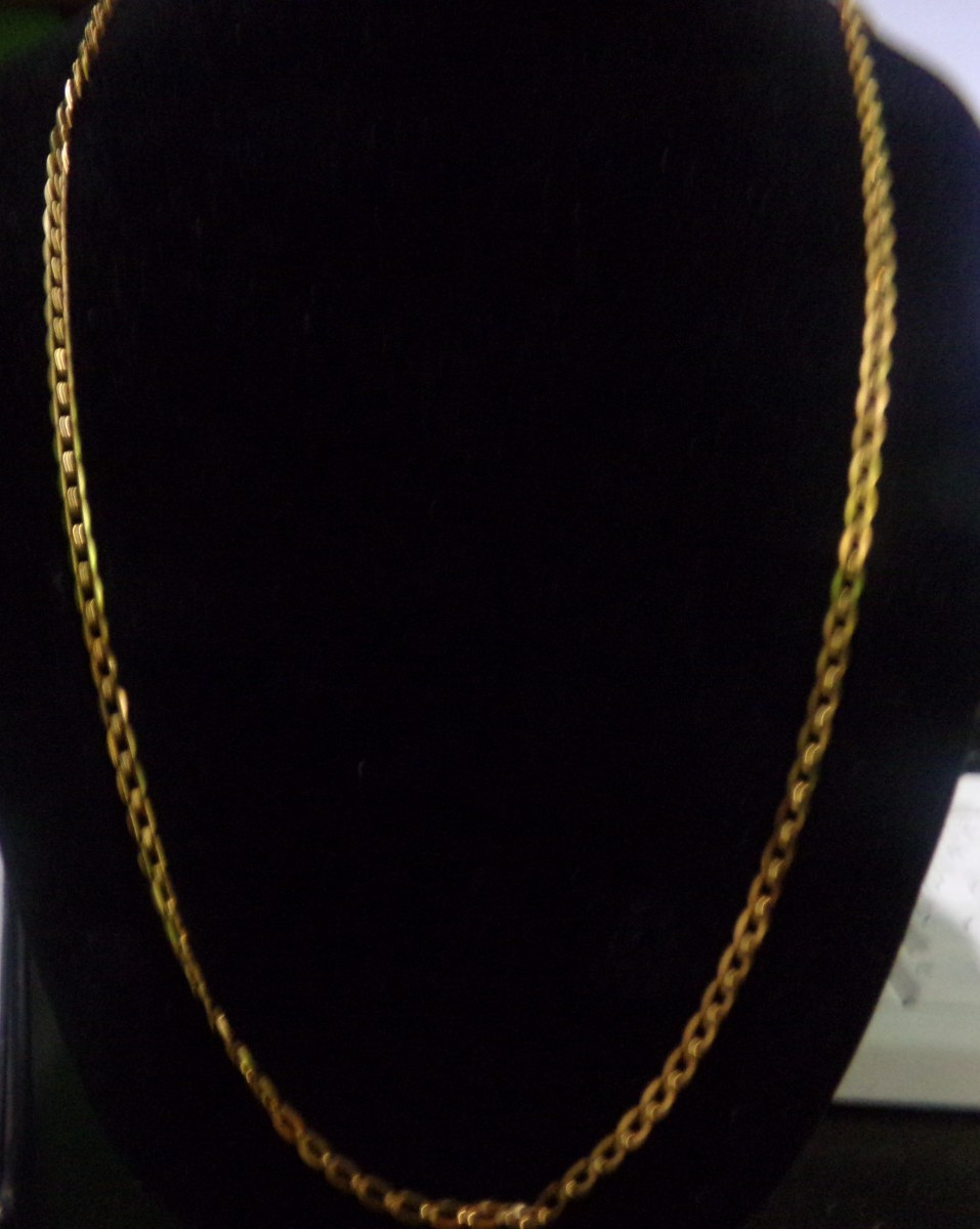 VINTAGE LOT OF 2 GOLDTONE NECKLACES / CHAIN SIGNED PARK LANE & ROGET