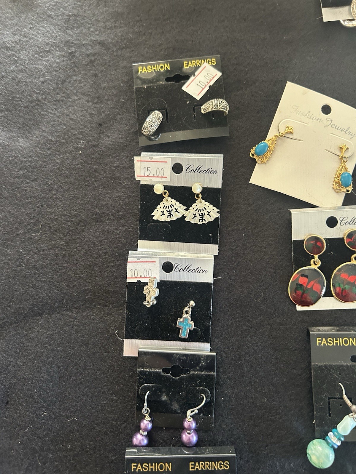 Lot Of 32 Assorted Pairs Mostly Vintage Earrings For Pierced Ears