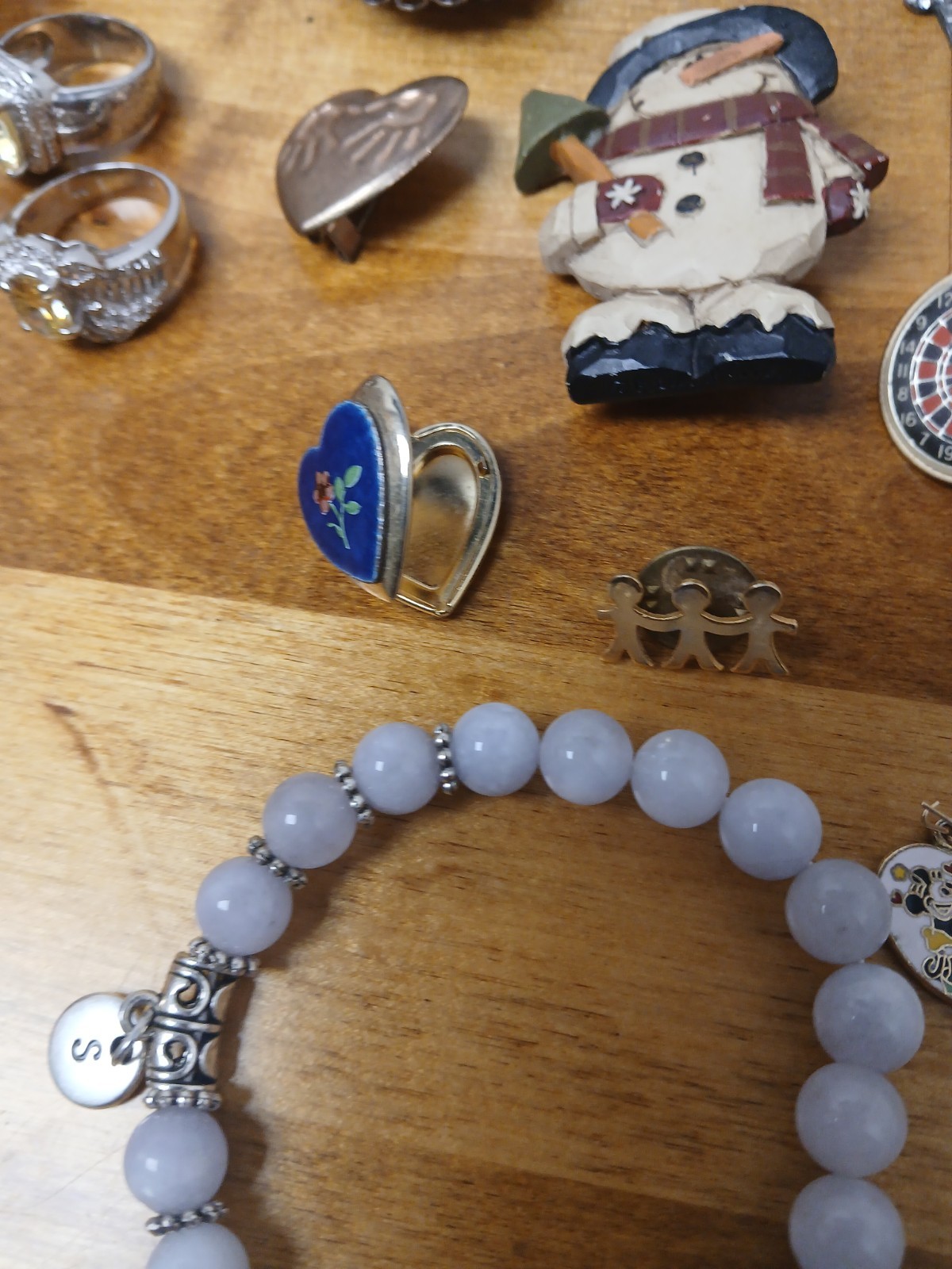 Mystery Silver Tone Accessories – Jewelry lot Vintage Clip On Bracelet Pin