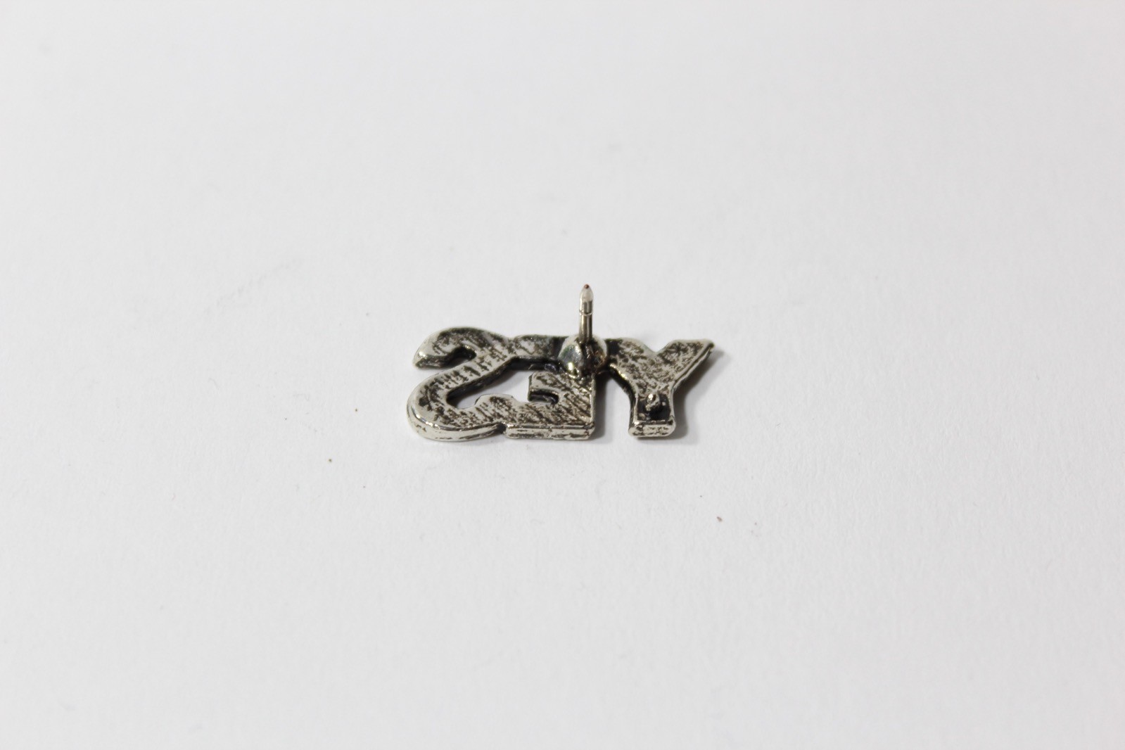 Deadstock Vintage YES Logo Metal Pin Pewter Steve Howe Alan White