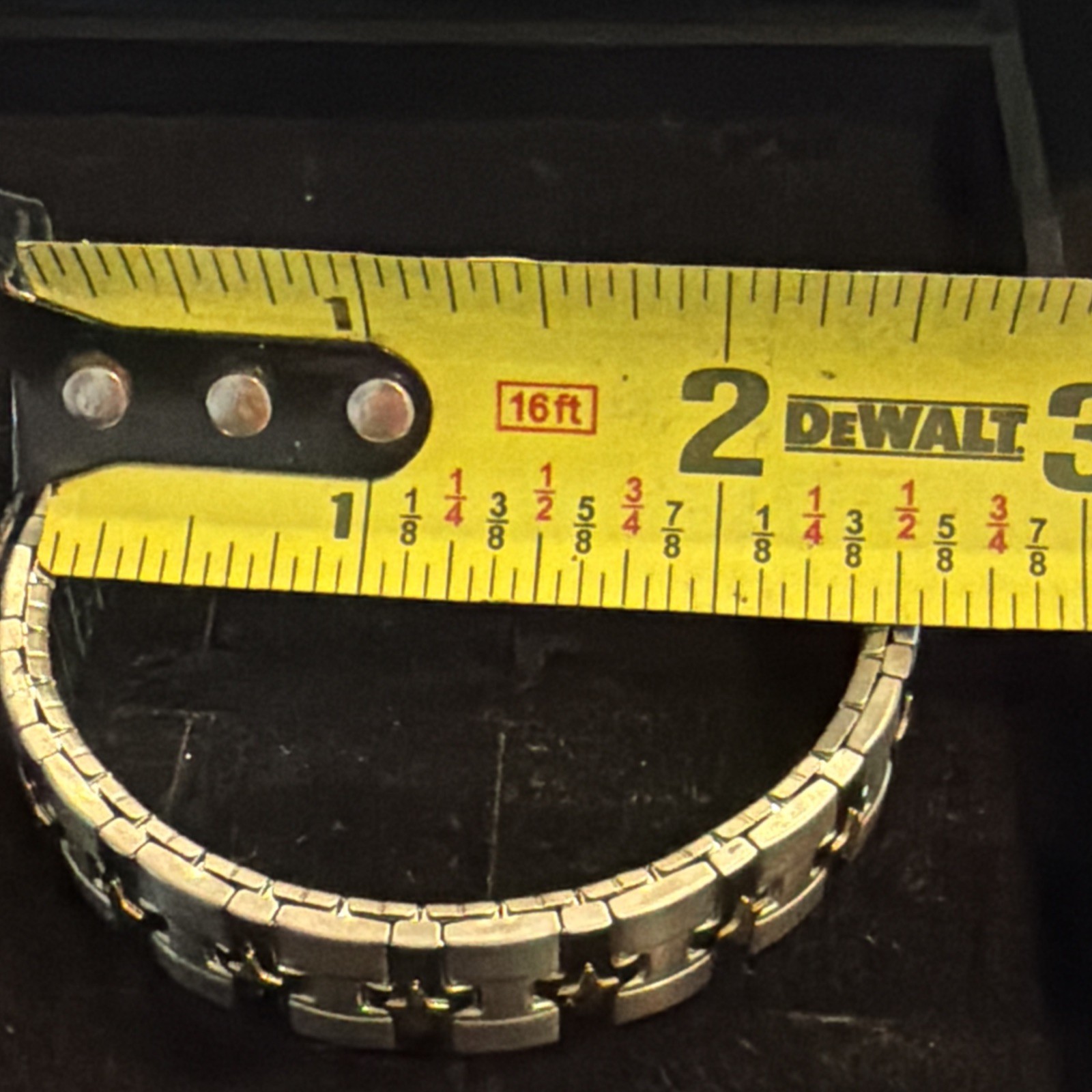 Unisex Milor Italy Stainless Steel & 18k Yellow Gold Stretch Flex Bracelet