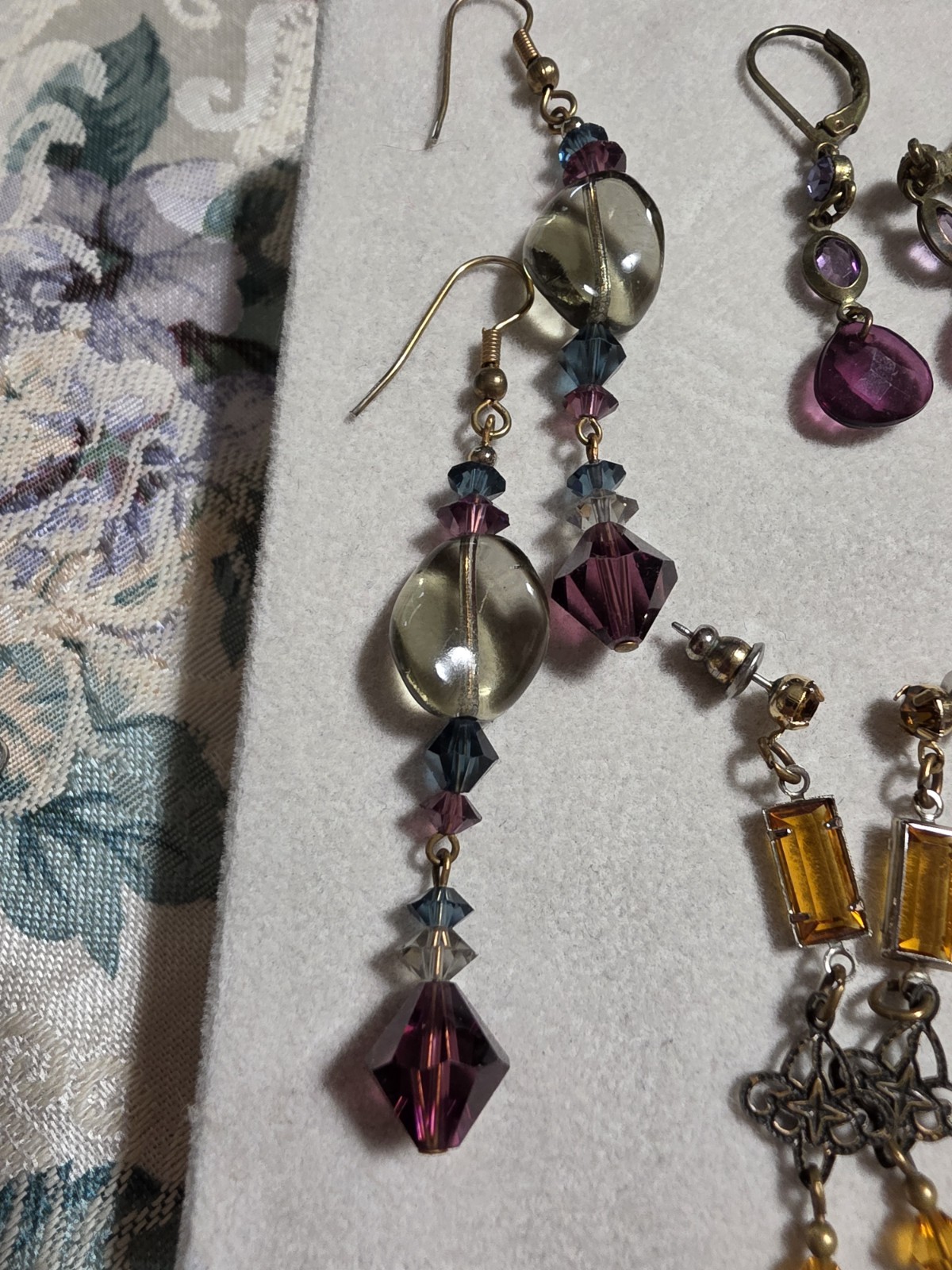 Vintage Hook Dangle Earrings Lot Of 10 Pairs