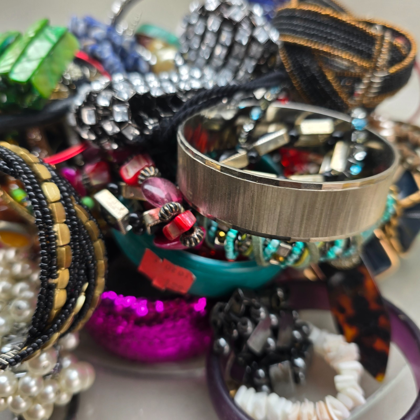 Vintage to Modern Bracelet Lot Wearable Resell 5.66 Pounds