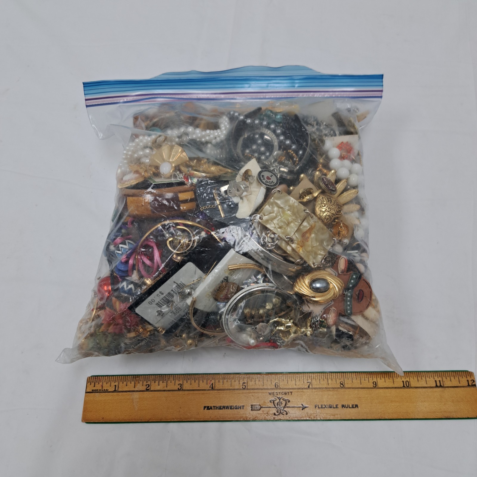 Bag Old Unsearched Jewelry Lot Vintage Estate Find Junk Drawer Large