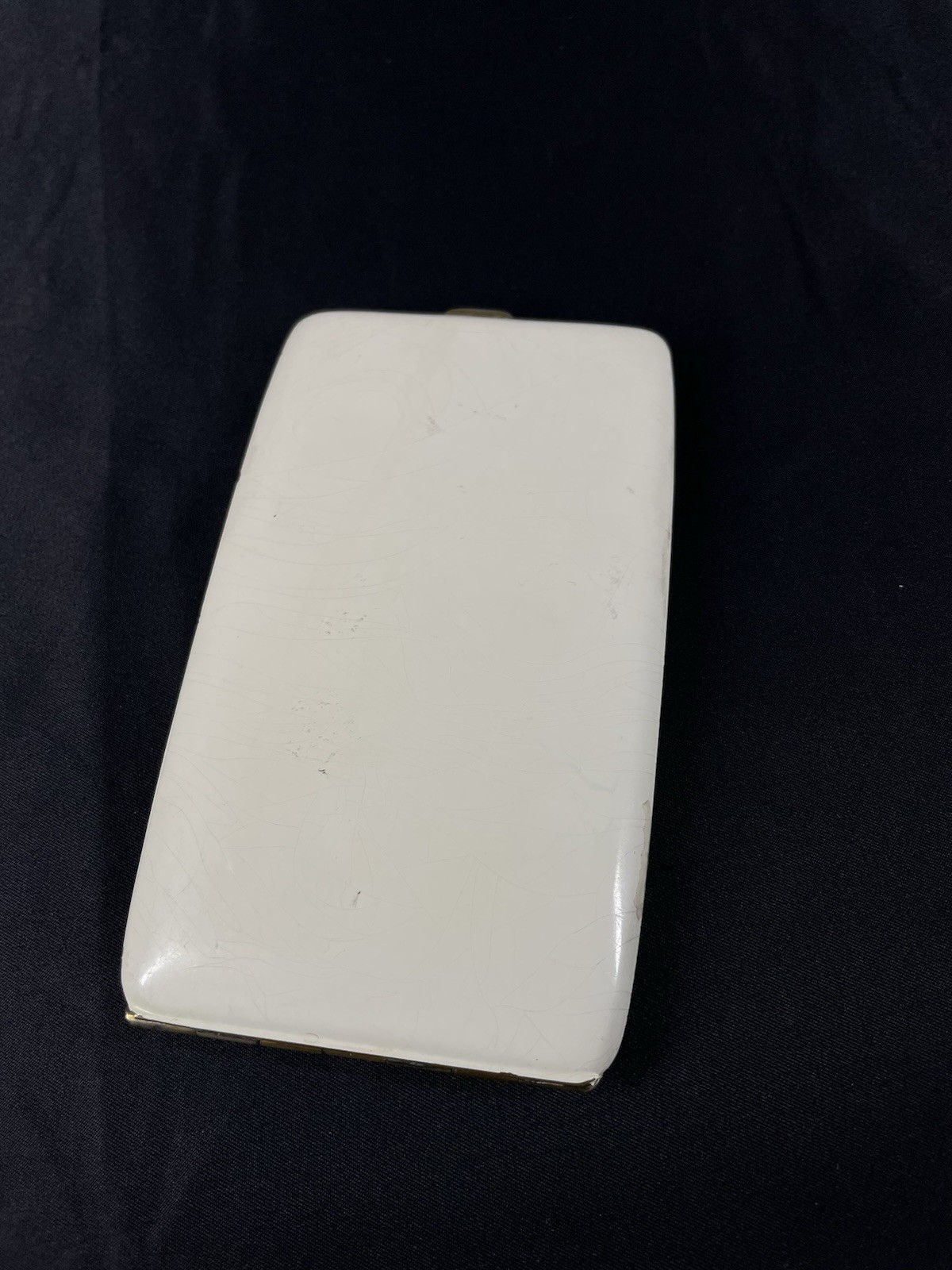 Art Deco Lg Compact Walter Lampl Trifari Applied Charms Swordfish Cat Turtle Etc