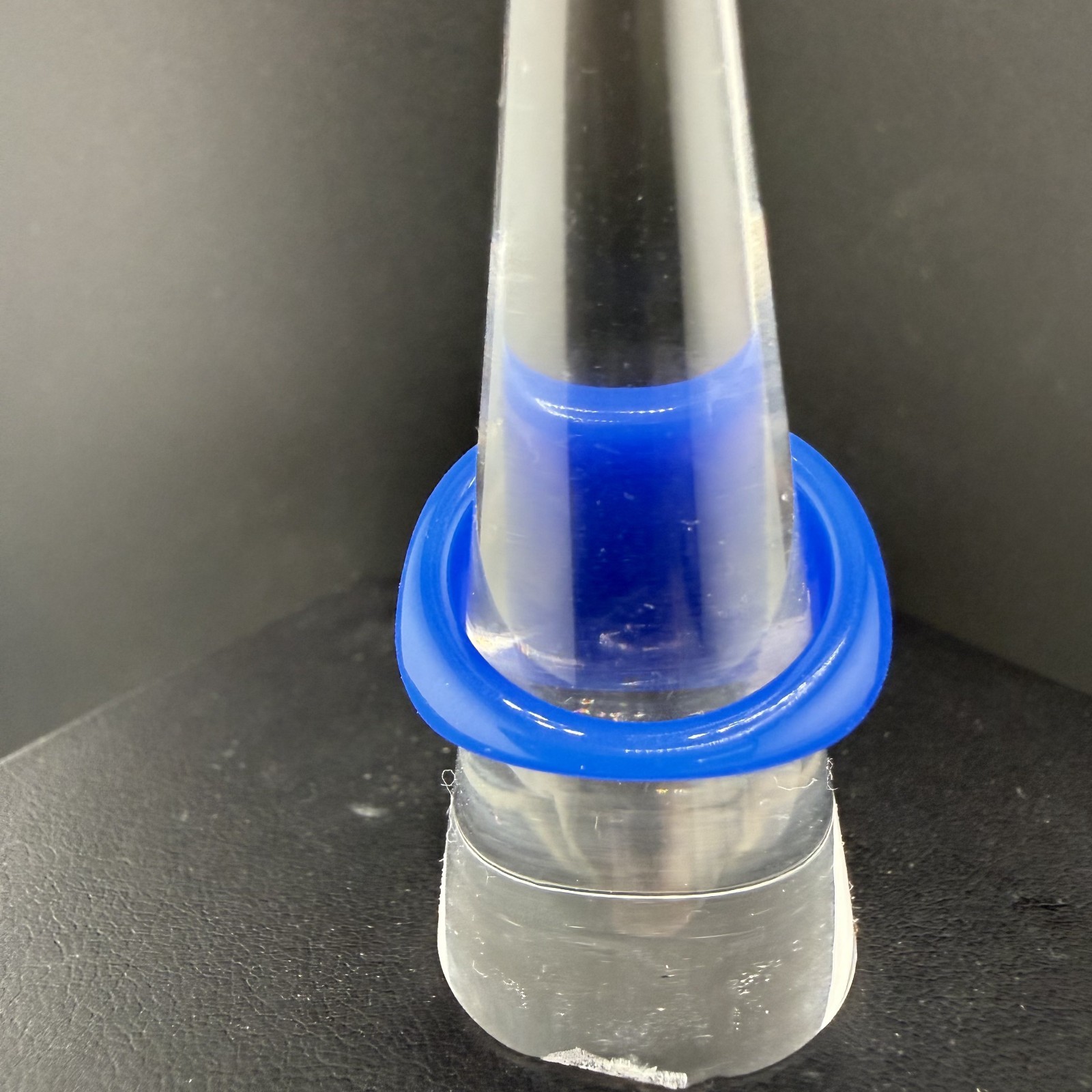 Vintage Blue Acrylic Ring Size 8.25