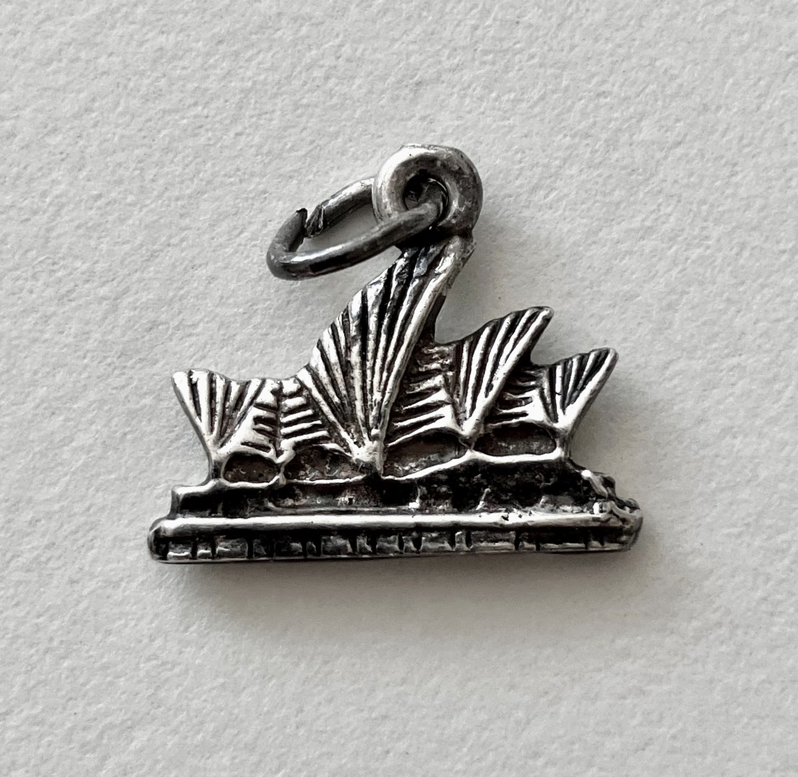 Vintage sterling silver charm, opera house Australia