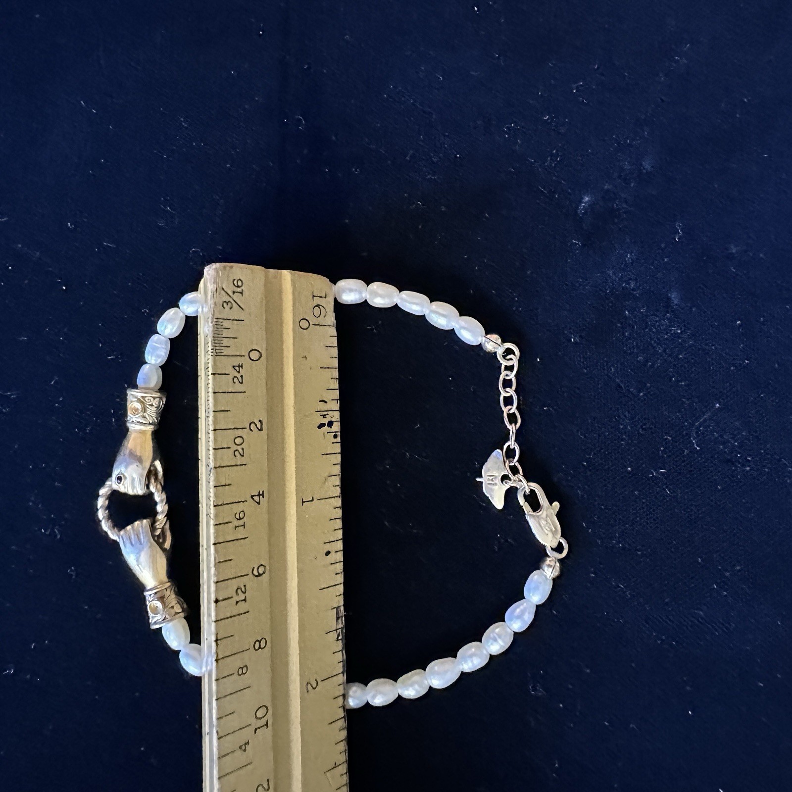 Missoma X Harris Reed 18k Gold Plate/ Natural Pearls In Good Hands Bracelet READ