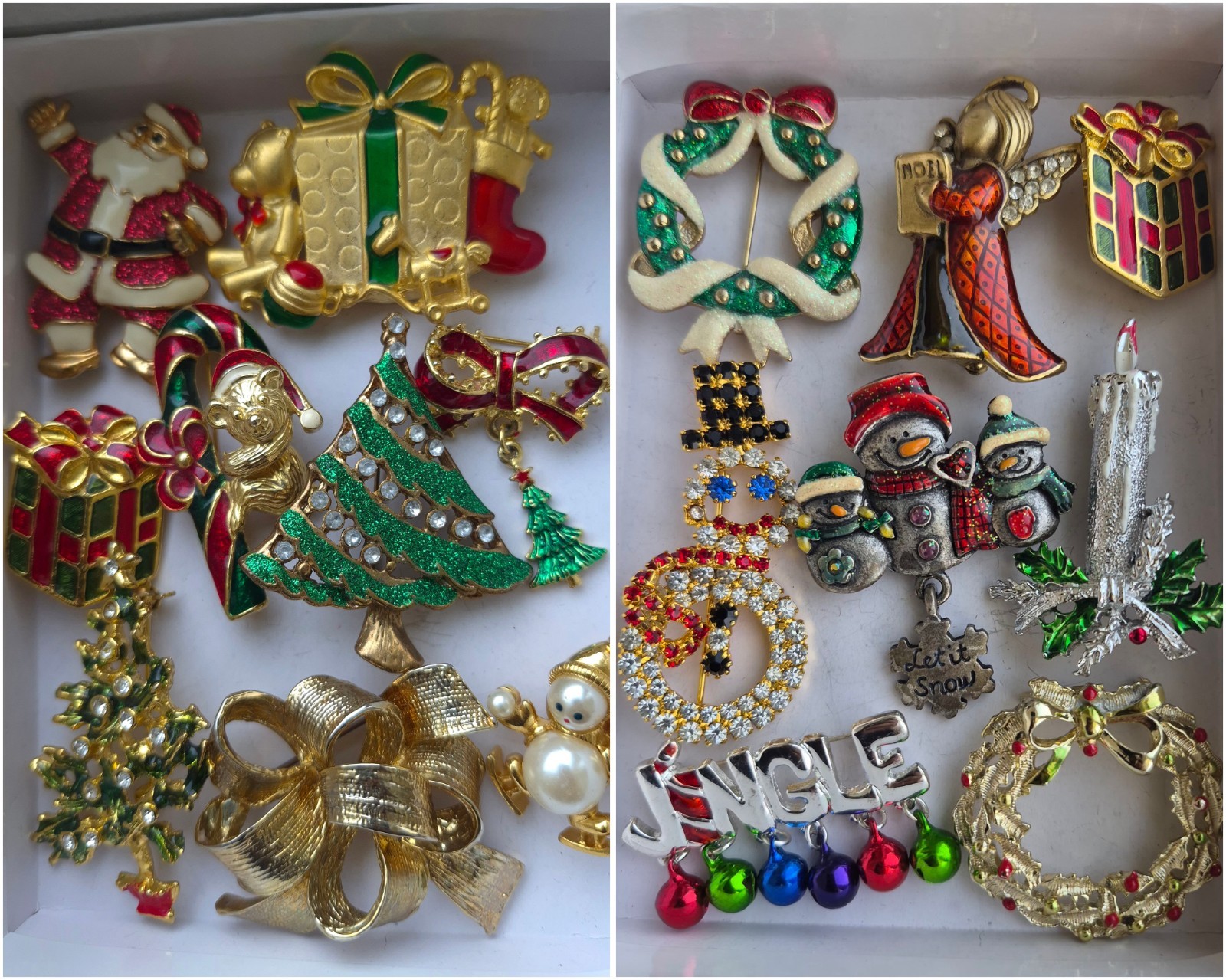 Huge Vintage Jewelry Lot 165 Gold and Silvertone Givenchy Trifari Juliana