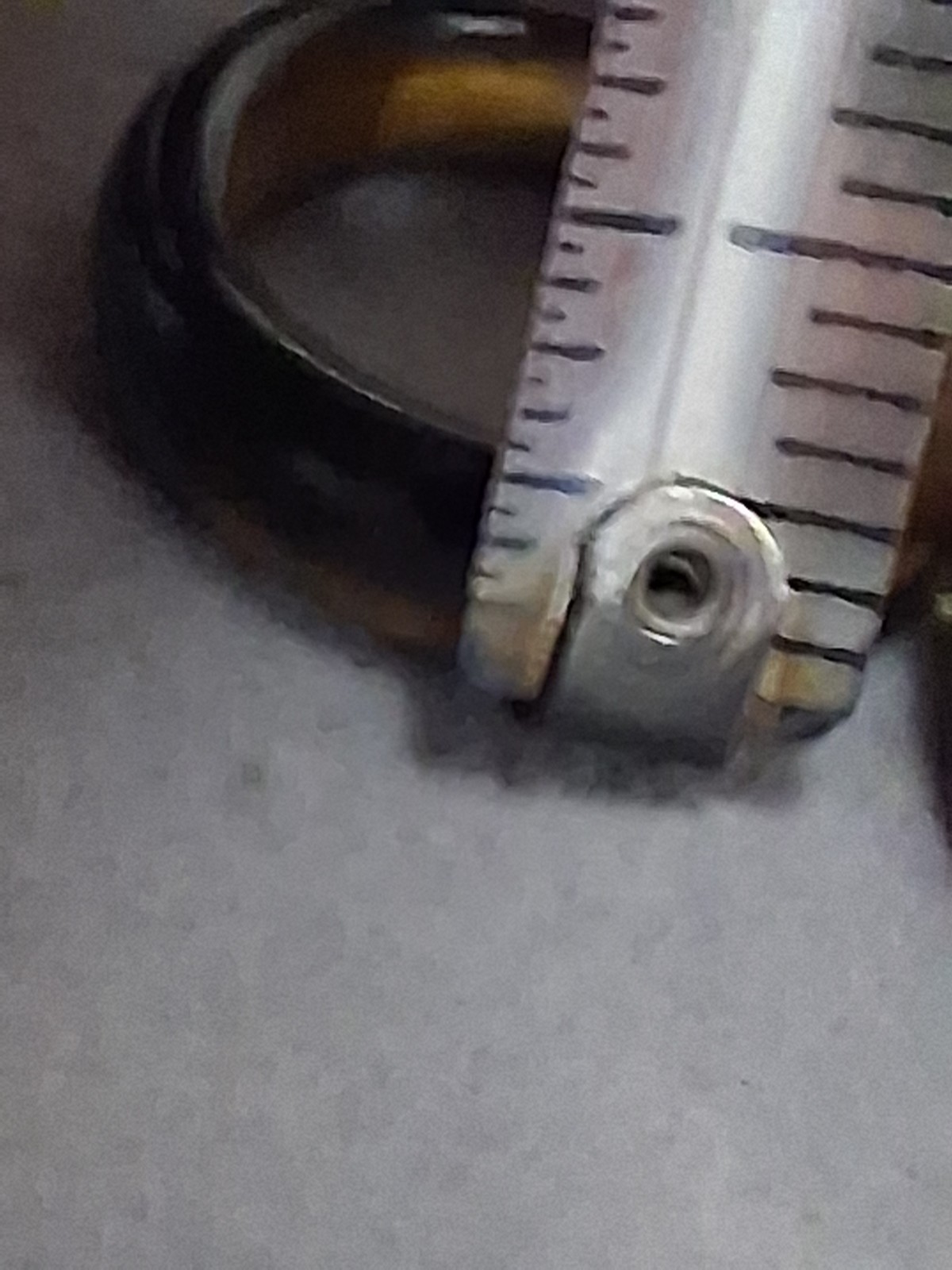 Tiger’s eye polished band, solid gemstone ring. Unisex size 6.5