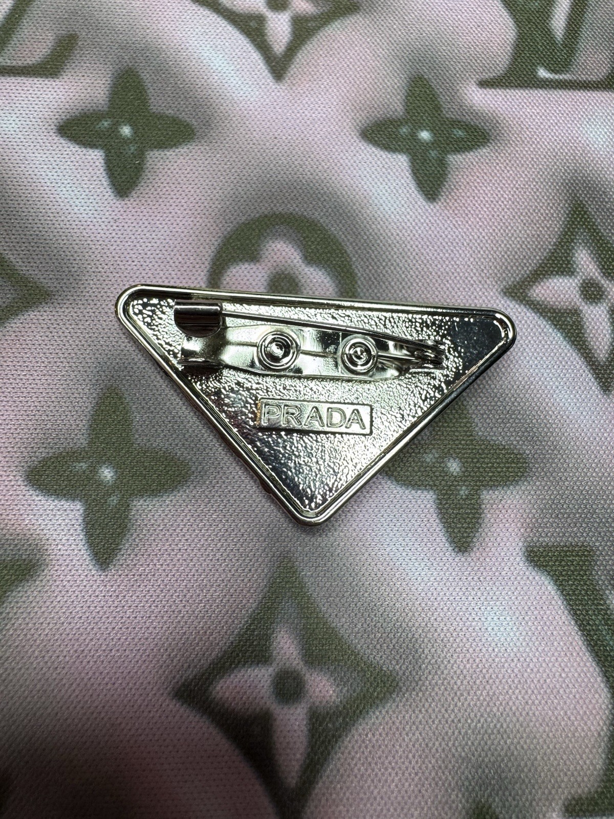 Pave Filled Brooch White Gold Plated With Makers Mark On The Back Non Tarnish