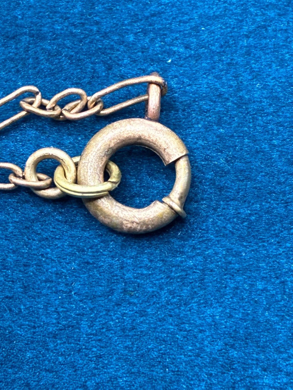 Vintage Peking Glass Necklace Gold Tone Asian Art Deco Estate Jewelry 1930s 18″